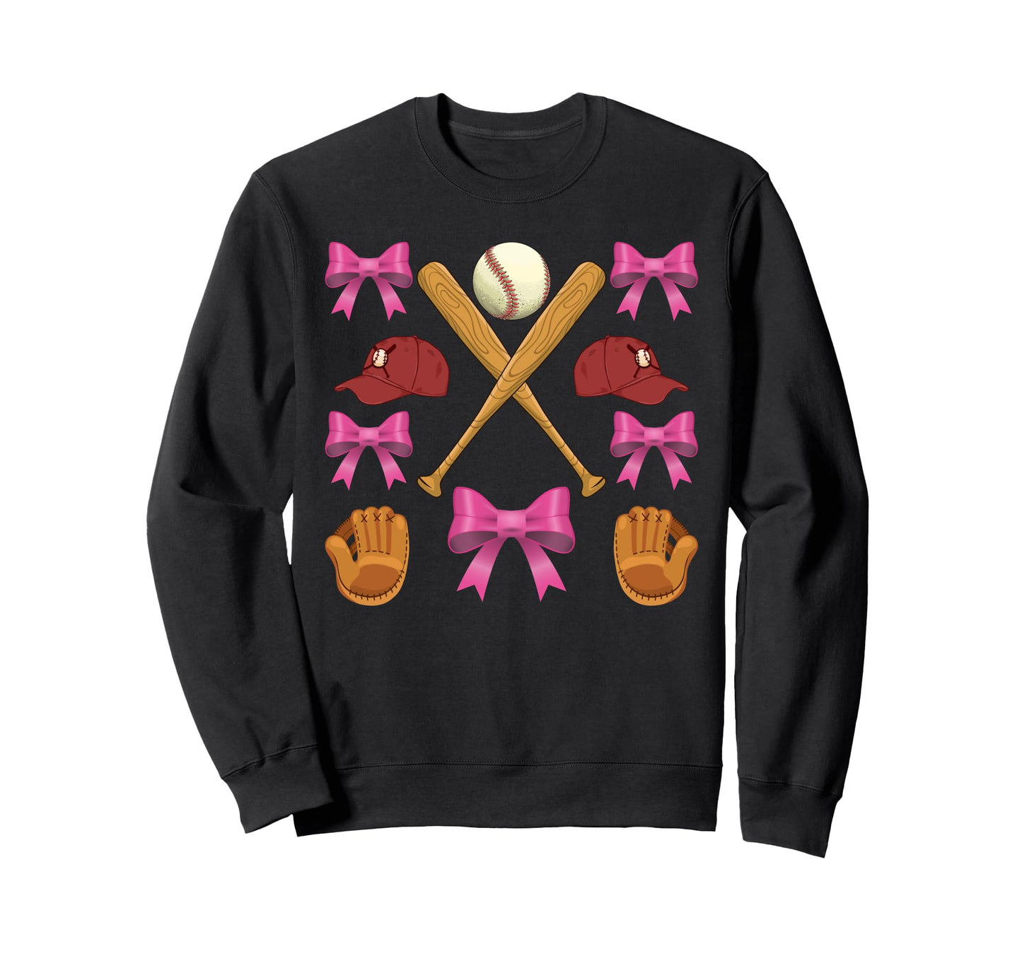 Baseball Mom Mama Mothers Day Sweatshirt - Graphic Print for Adults - T-Shirt, Sweatshirt, Hoodie