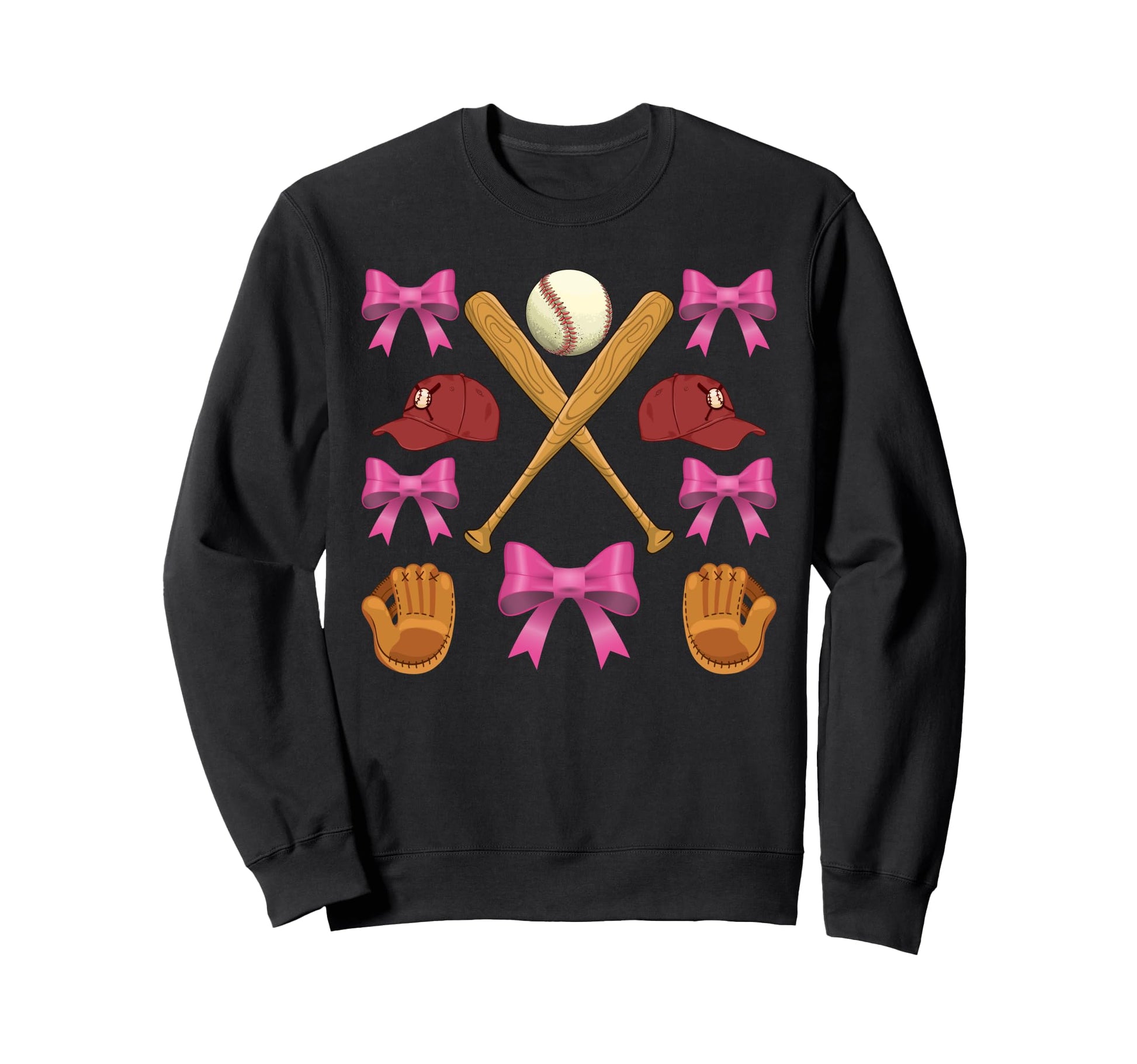 Baseball Mom Mama Mothers Day Sweatshirt - Graphic Print for Adults - T-Shirt, Sweatshirt, Hoodie