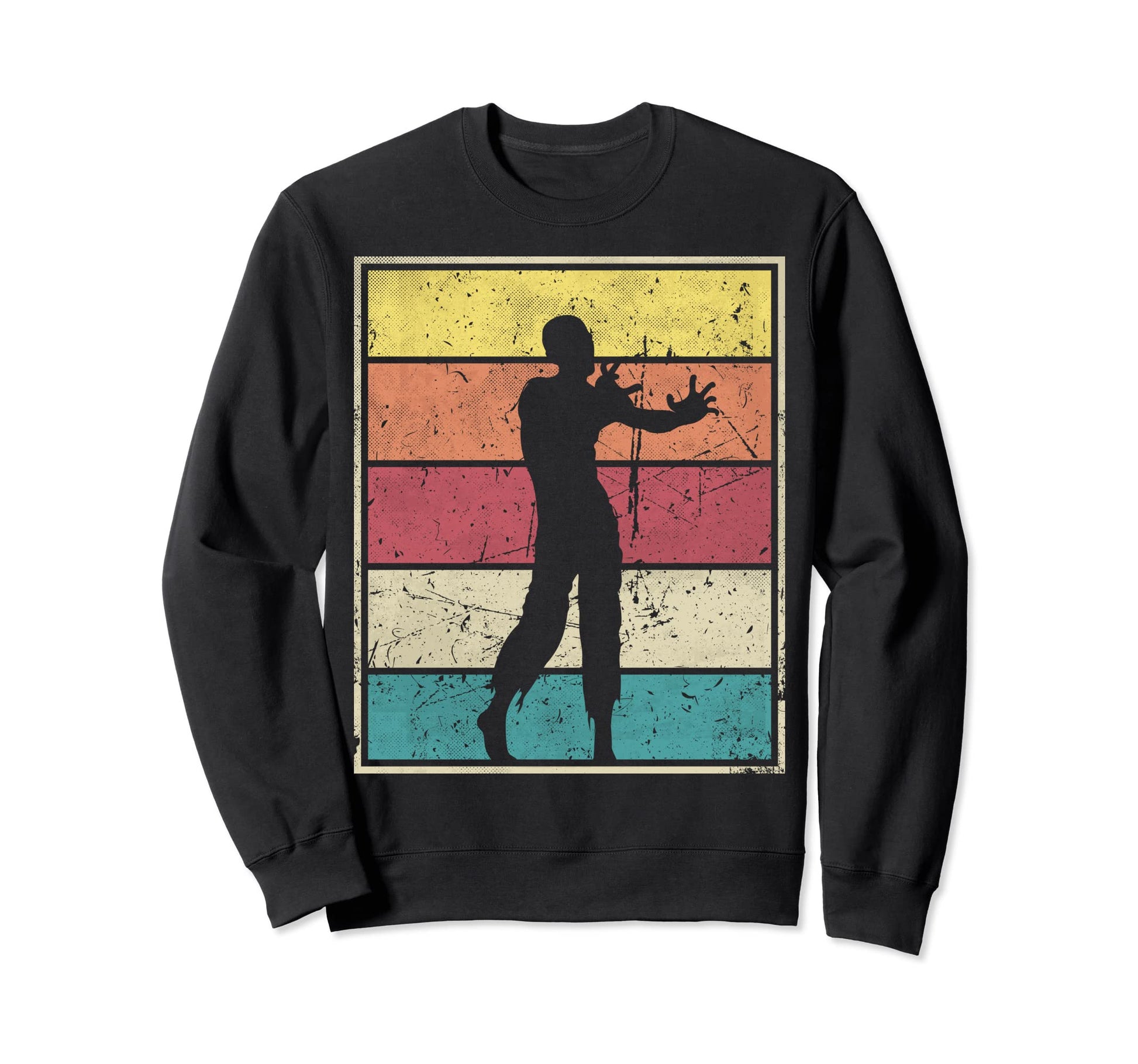 Zombie Stripes Sweatshirt - Aesthetic Graphic Unisex - T-Shirt, Sweatshirt, Hoodie