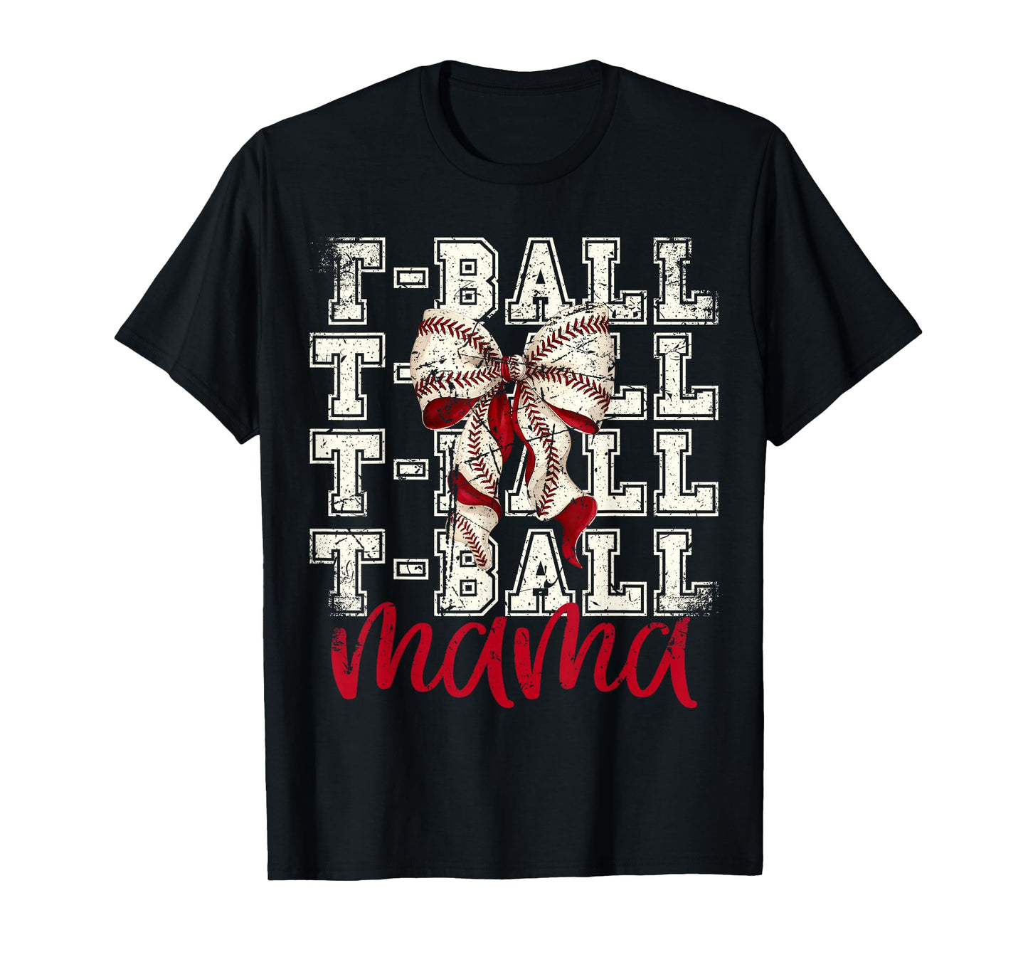 Tball Mama Teeball T Ball Coquette T-Shirt - Trendy Graphic for Adults - T-Shirt, Sweatshirt, Hoodie