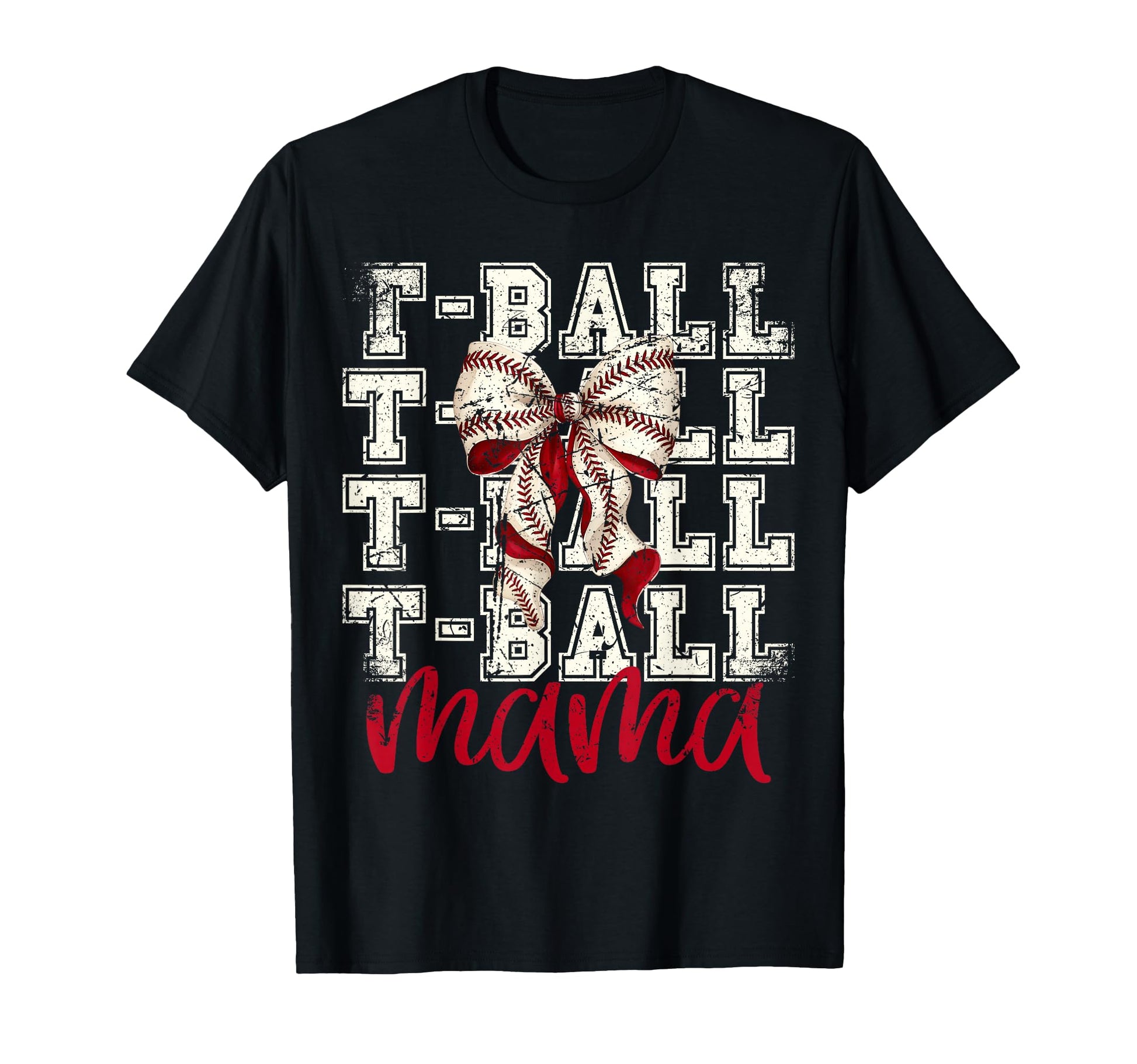 Tball Mama Teeball T Ball Coquette T-Shirt - Trendy Graphic for Adults - T-Shirt, Sweatshirt, Hoodie