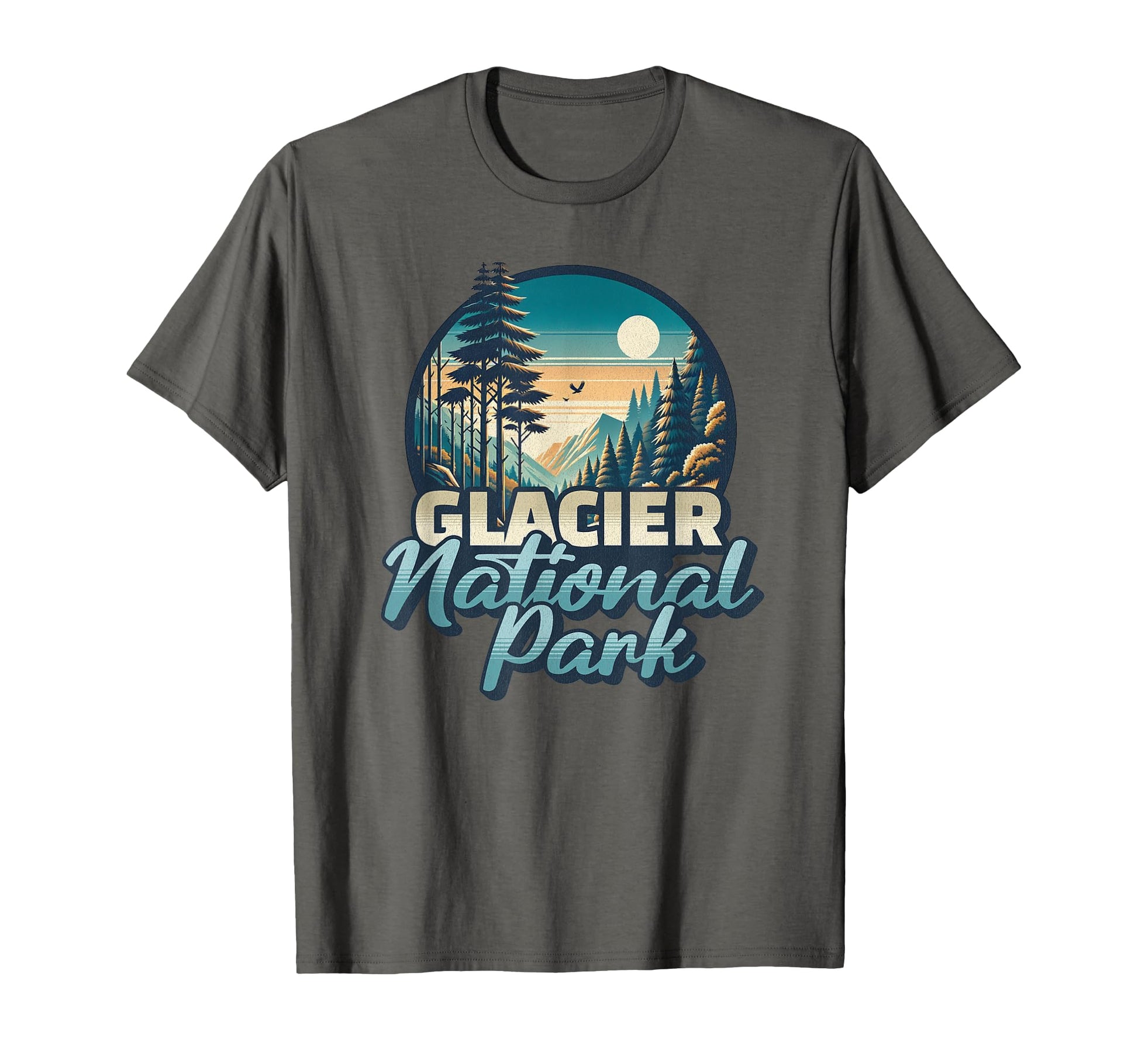 Glacier National Park Trendy Mountains T-Shirt - Novelty Apparel Men Women - T-Shirt, Sweatshirt, Hoodie