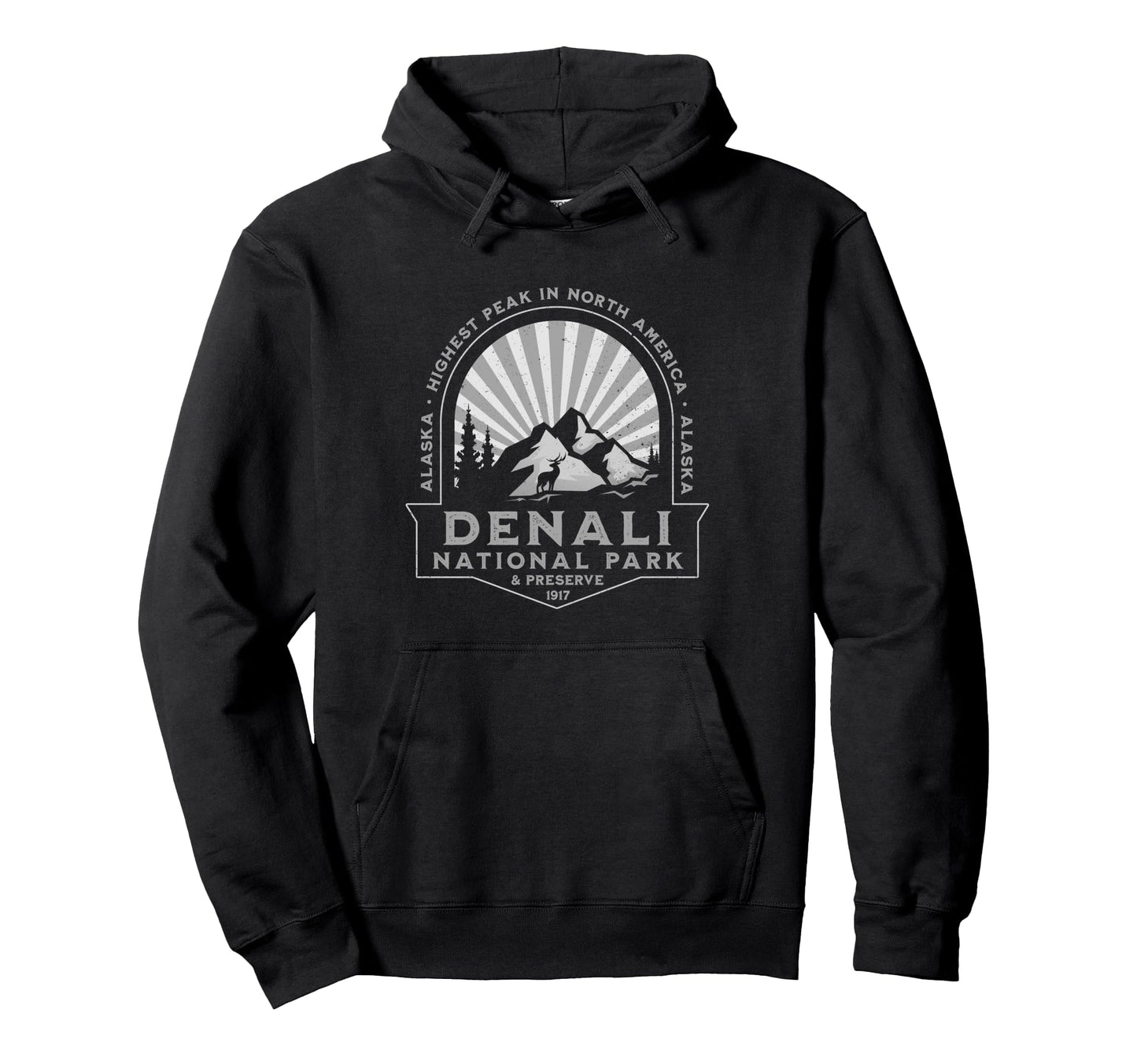 Denali National Park And Preserve Alaska Hoodie - Novelty Apparel Men Women - T-Shirt, Sweatshirt, Hoodie