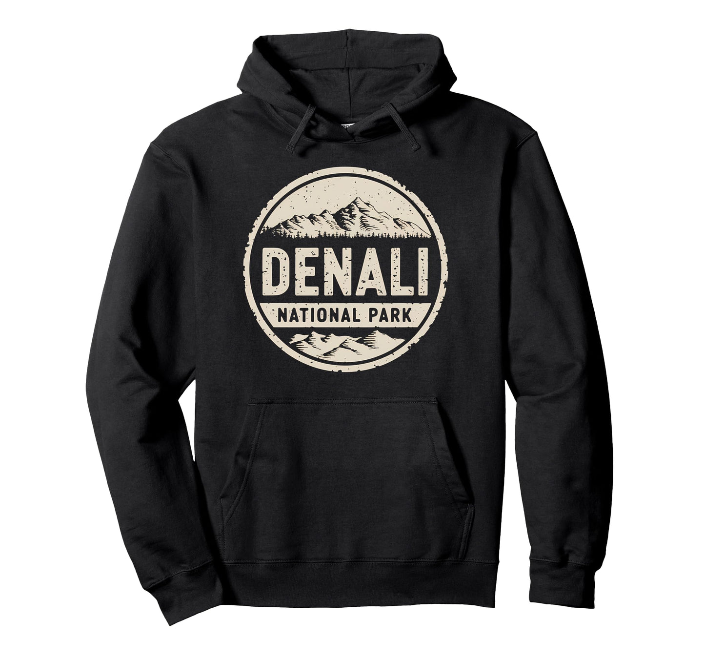 Denali Est 1917 Alaska National Park Hoodie - Custom Art Print Men Women - T-Shirt, Sweatshirt, Hoodie