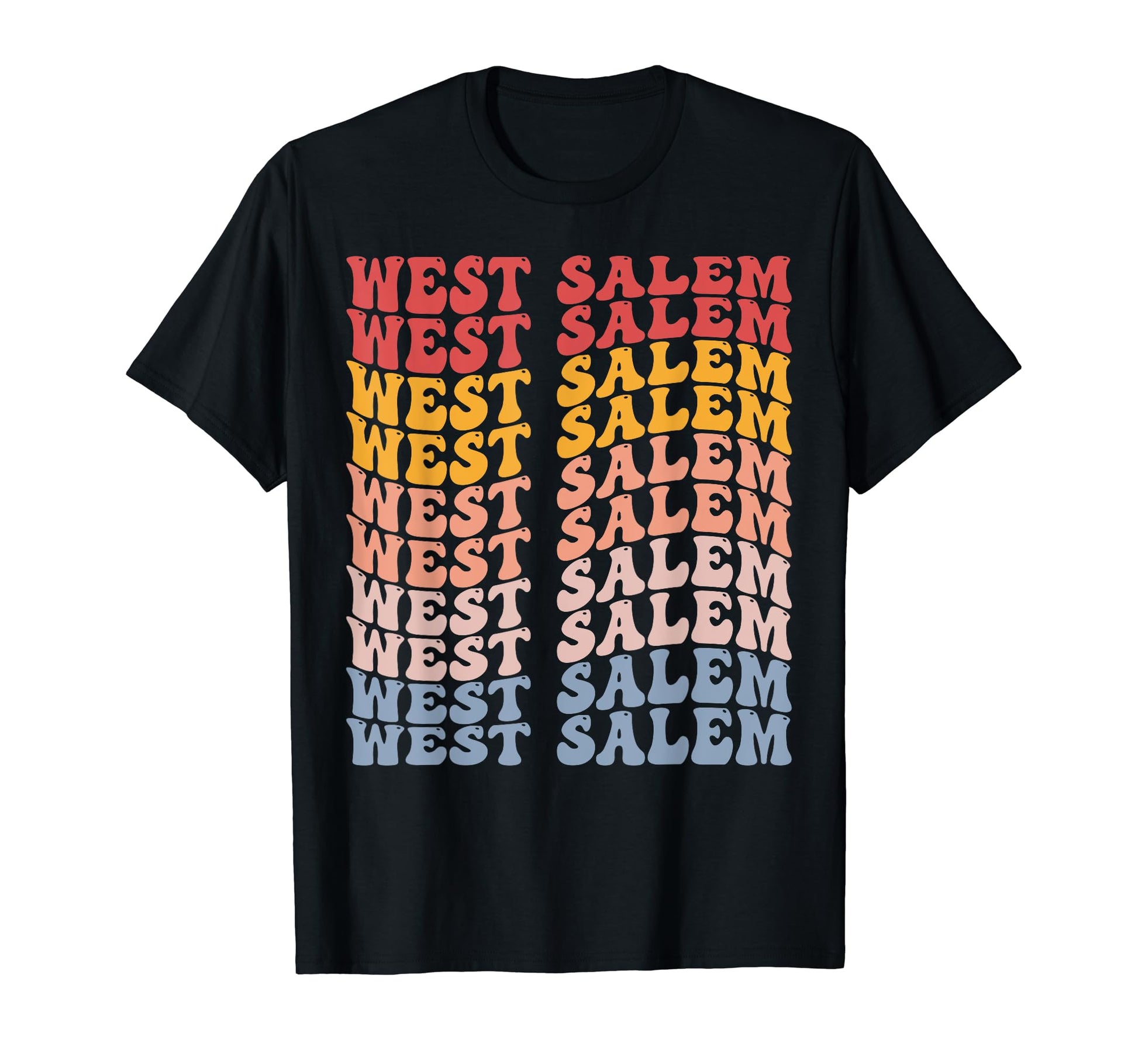 West Salem City Groovy T-Shirt - Unique Graphic Unisex - T-Shirt, Sweatshirt, Hoodie