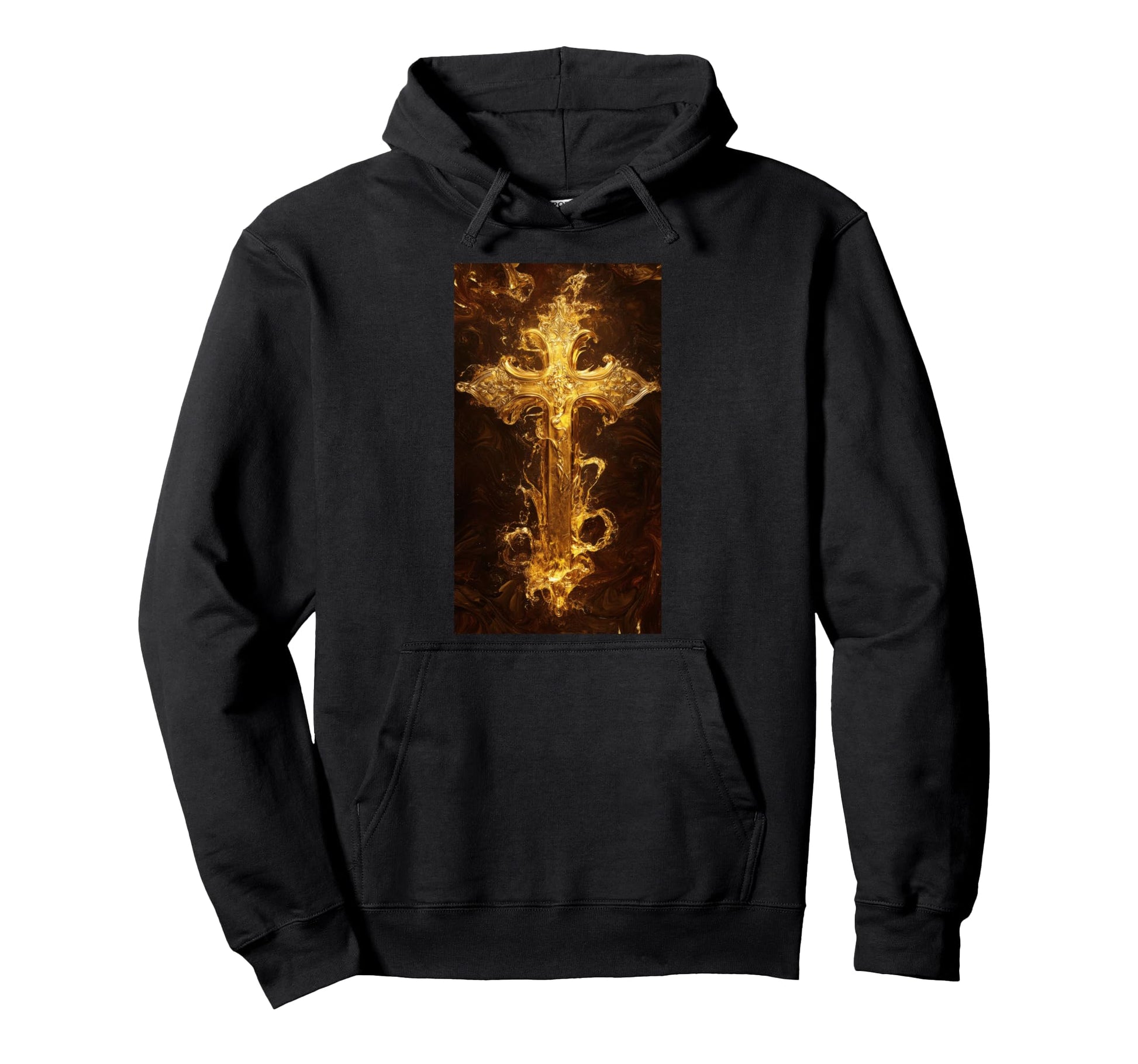 Gothic Cross Grunge Aesthetic Y2K Hoodie - Casual Everyday Wear Unisex - T-Shirt, Sweatshirt, Hoodie