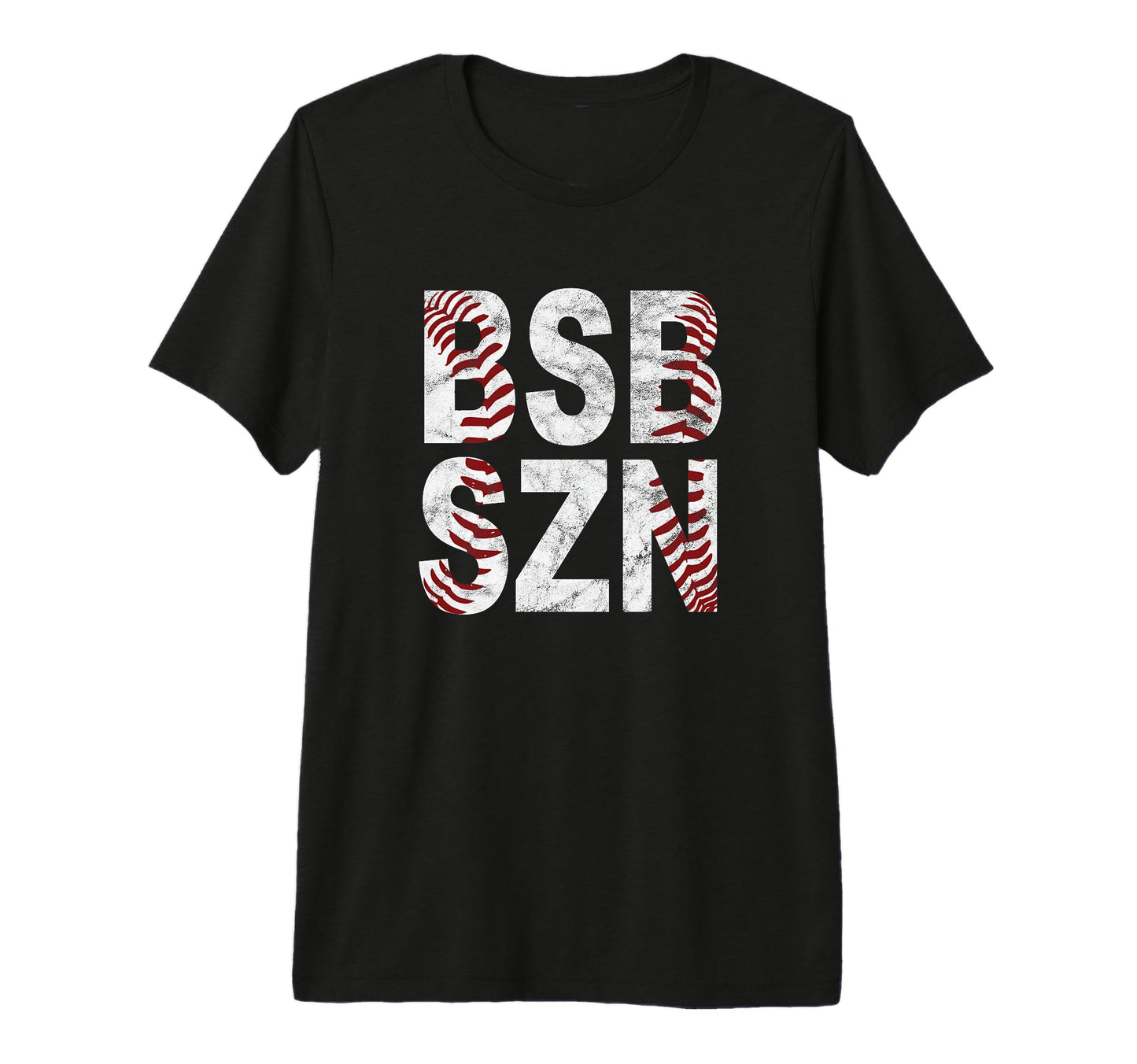 Bsb Szn Baseball Season Distressed T-Shirt - Aesthetic Graphic Men Women - T-Shirt, Sweatshirt, Hoodie
