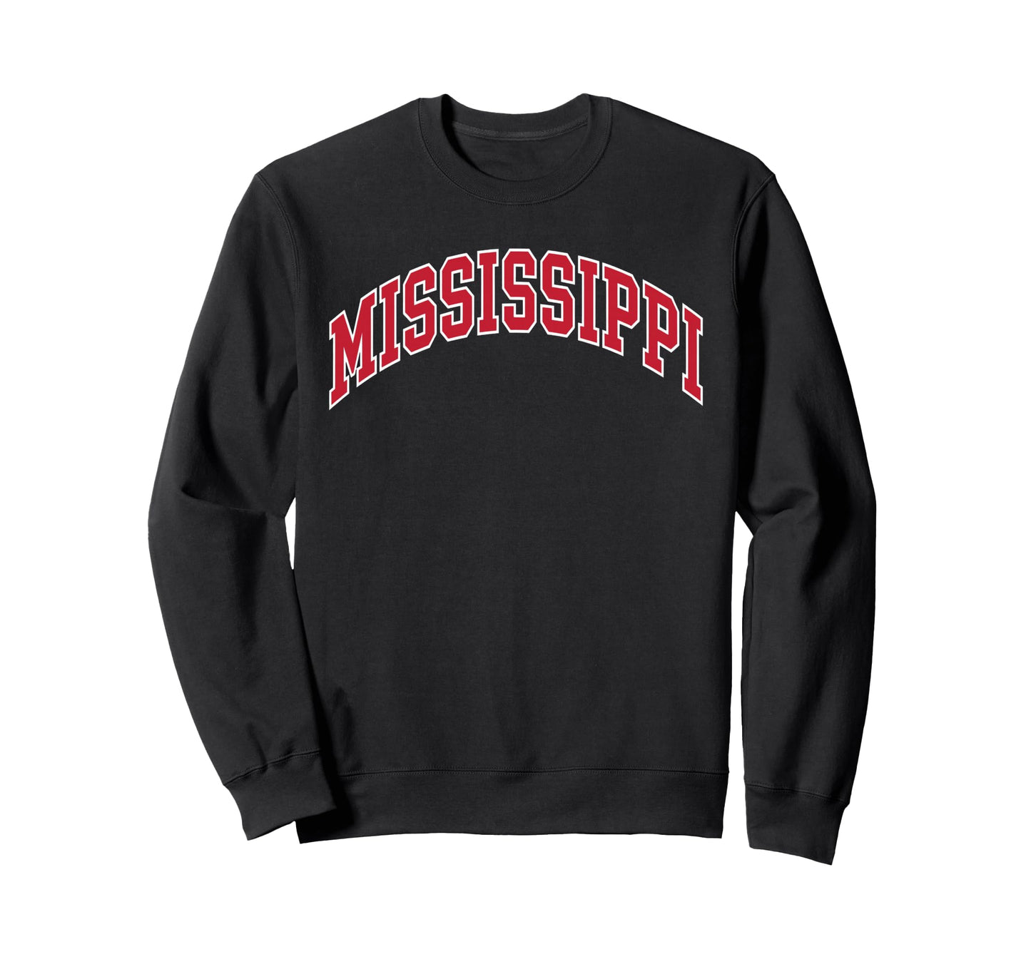 Mississippi Pride Collegiate Sweatshirt - Casual Everyday Wear for Adults - T-Shirt, Sweatshirt, Hoodie
