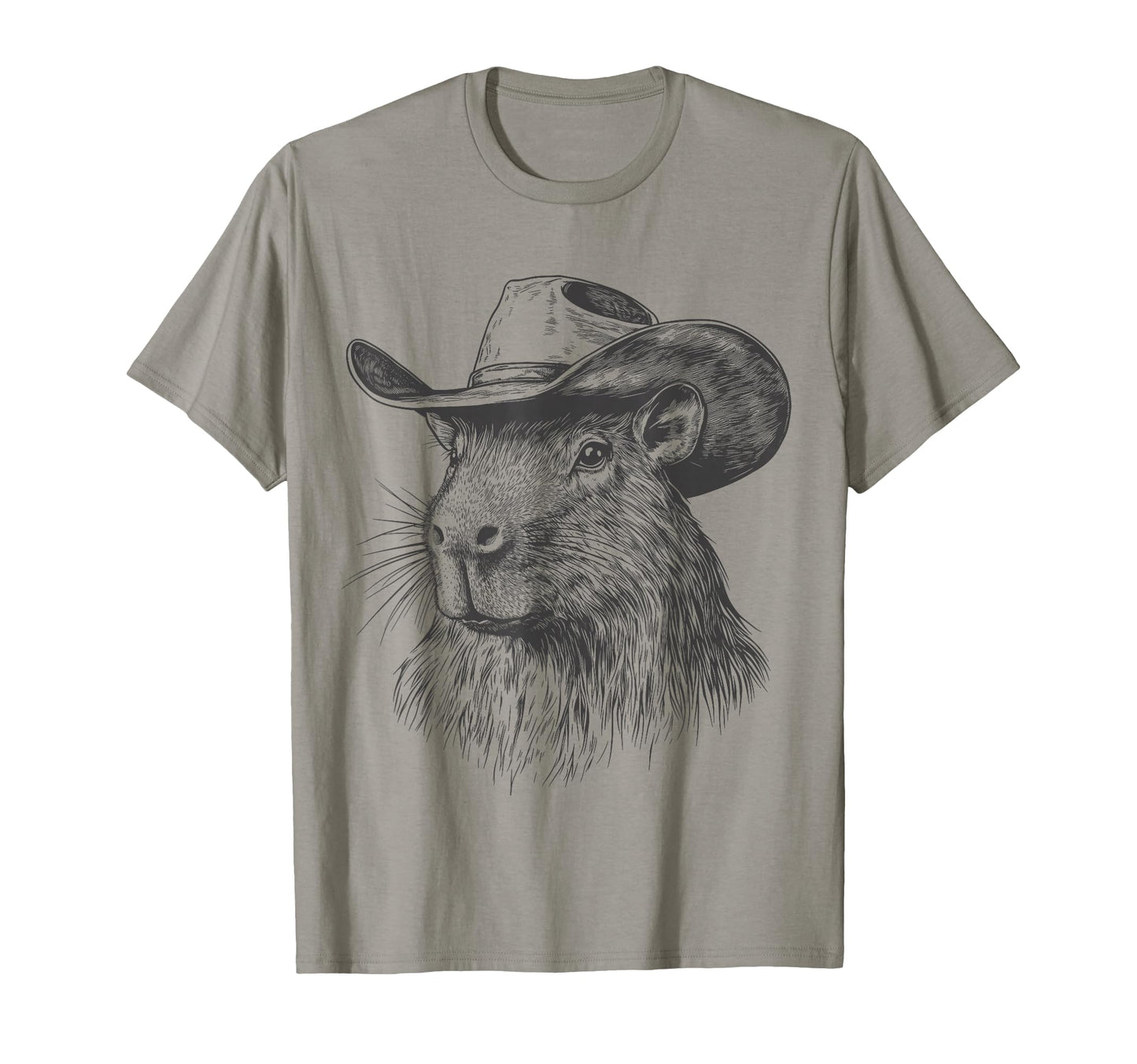 Capybara Cowboy Hat Funny Western T-Shirt - Novelty Apparel for Adults - T-Shirt, Sweatshirt, Hoodie