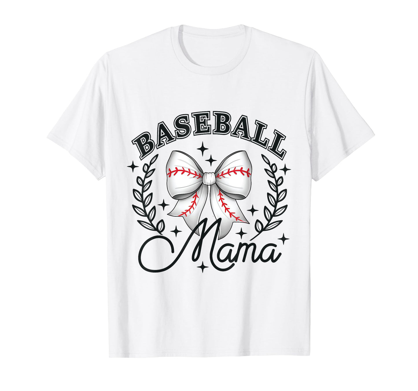 Baseball Mama Coquette Bow Game Sports T-Shirt - Unique Graphic for Adults - T-Shirt, Sweatshirt, Hoodie