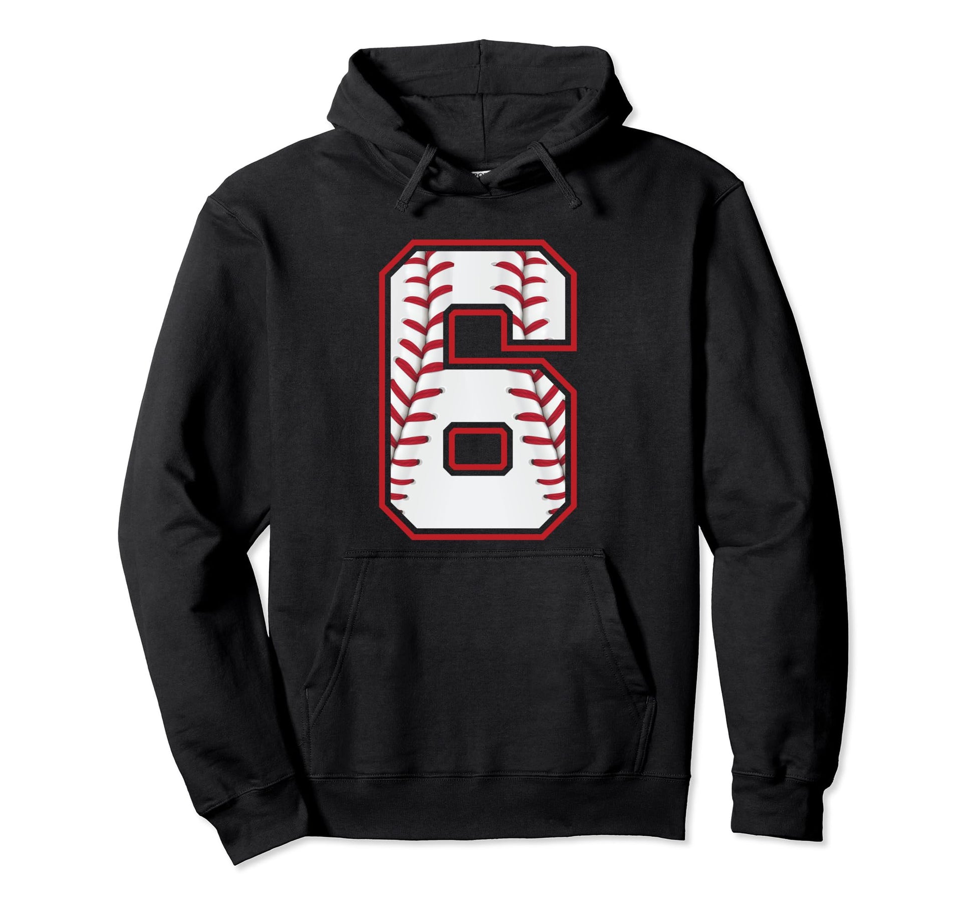 Baseball Player 6 Years Old 6Th Six Hoodie - Trendy Graphic for Adults - T-Shirt, Sweatshirt, Hoodie