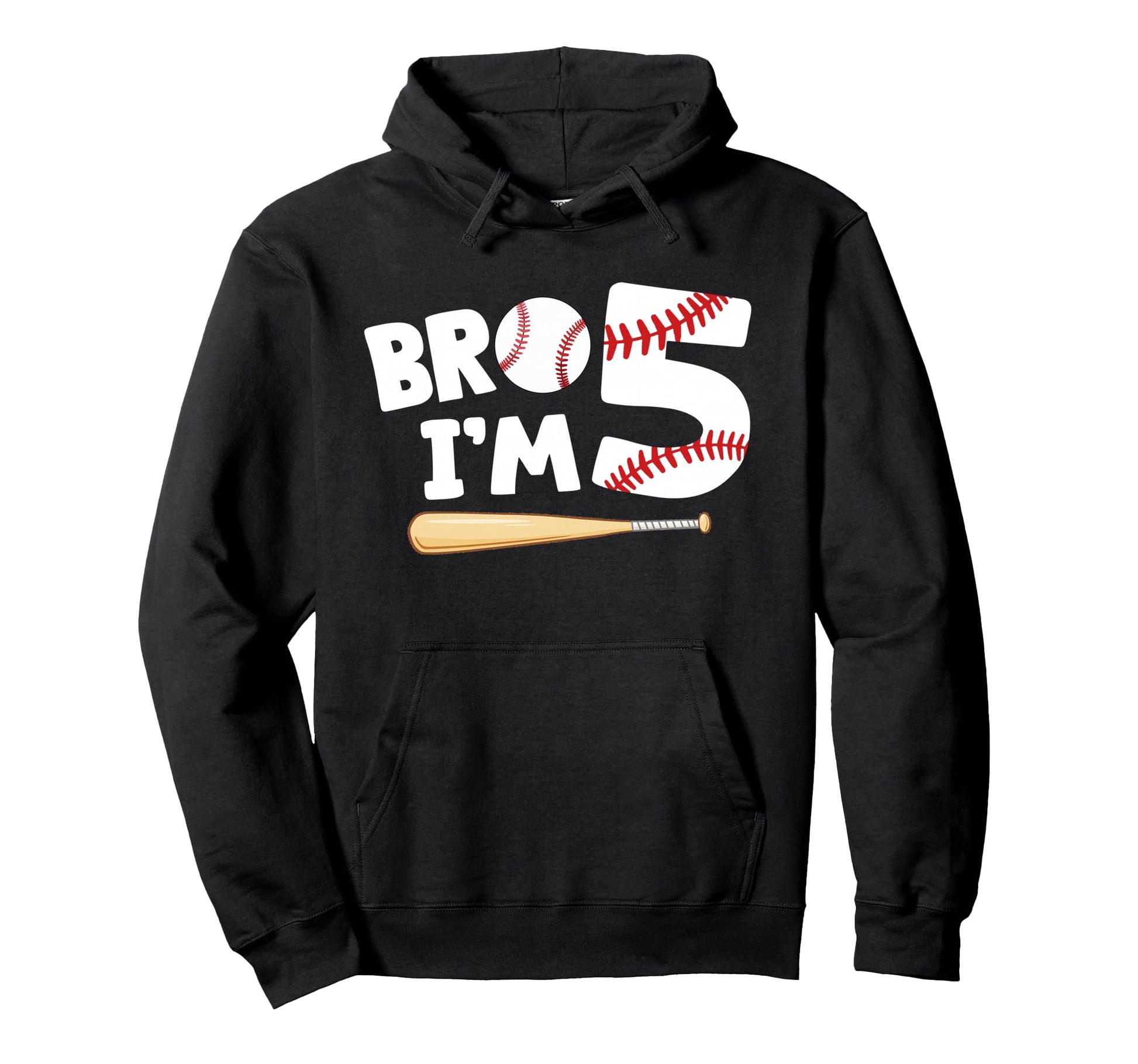 5Th Birthday Bro Im 5 Year Old Hoodie - Minimalist Print for Adults - T-Shirt, Sweatshirt, Hoodie