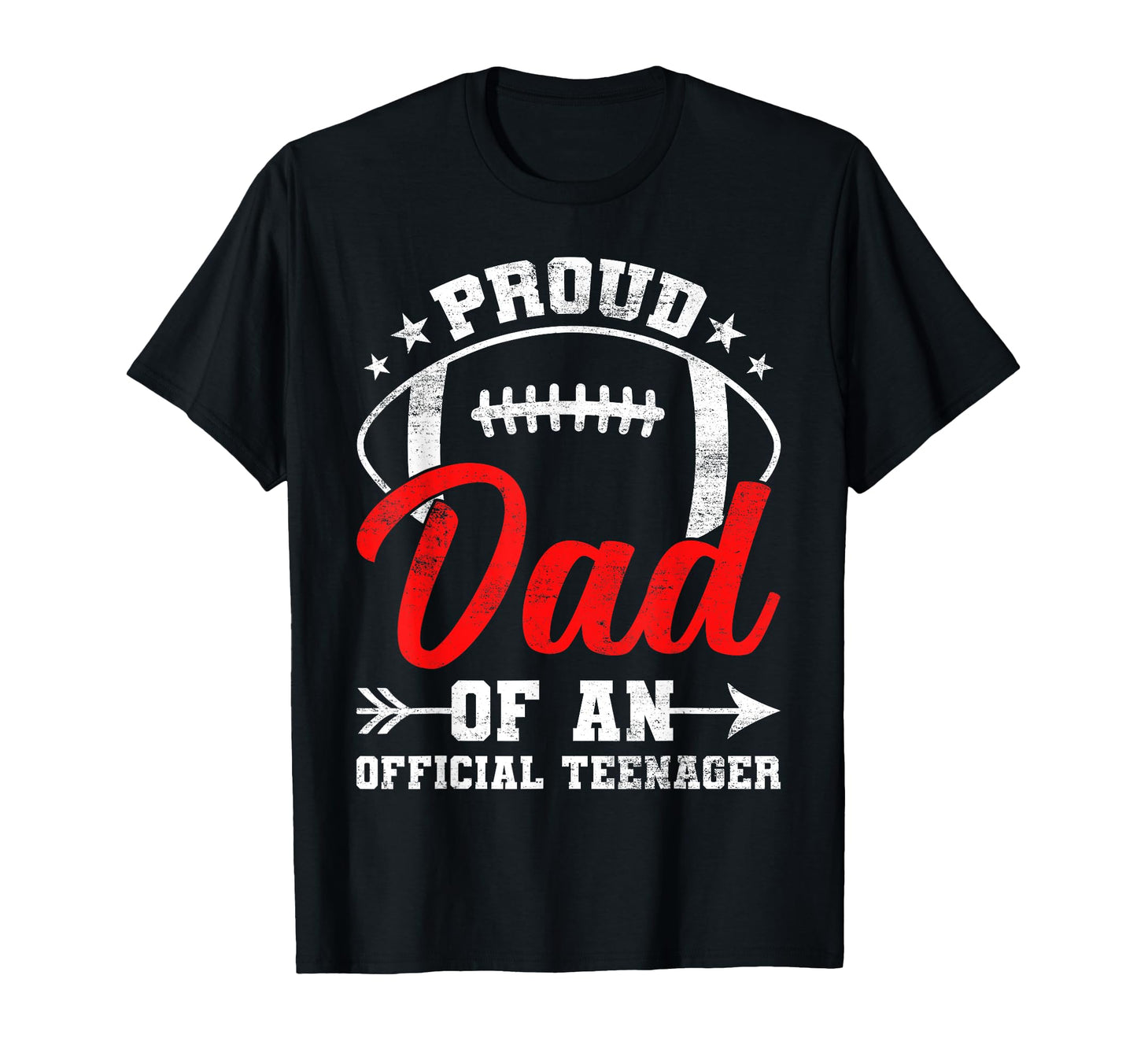 Proud Dad Teenager Baseball 13Th Birthday T-Shirt - Novelty Apparel Unisex - T-Shirt, Sweatshirt, Hoodie