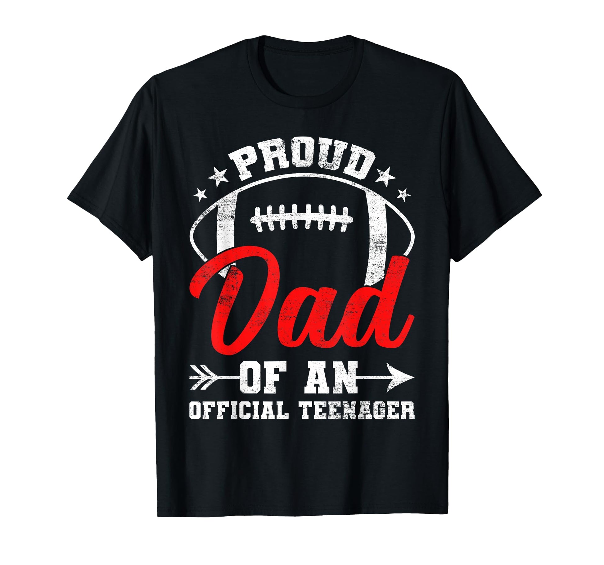 Proud Dad Teenager Baseball 13Th Birthday T-Shirt - Novelty Apparel Unisex - T-Shirt, Sweatshirt, Hoodie