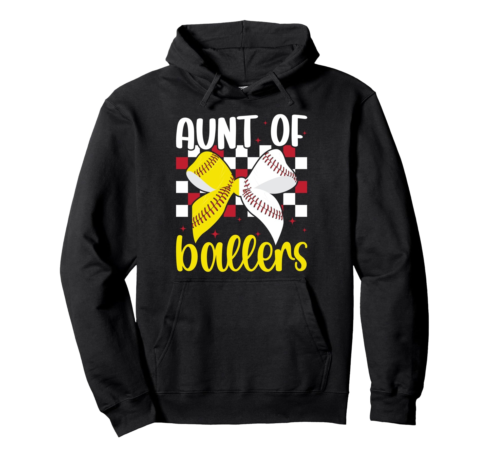Aunt Ballers Coquette Baseball Softball Aunt Hoodie - Trendy Graphic Unisex - T-Shirt, Sweatshirt, Hoodie