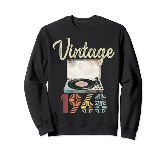 1968 Vinyl Record Player 56Th Sweatshirt - Graphic Print Men Women - T-Shirt, Sweatshirt, Hoodie
