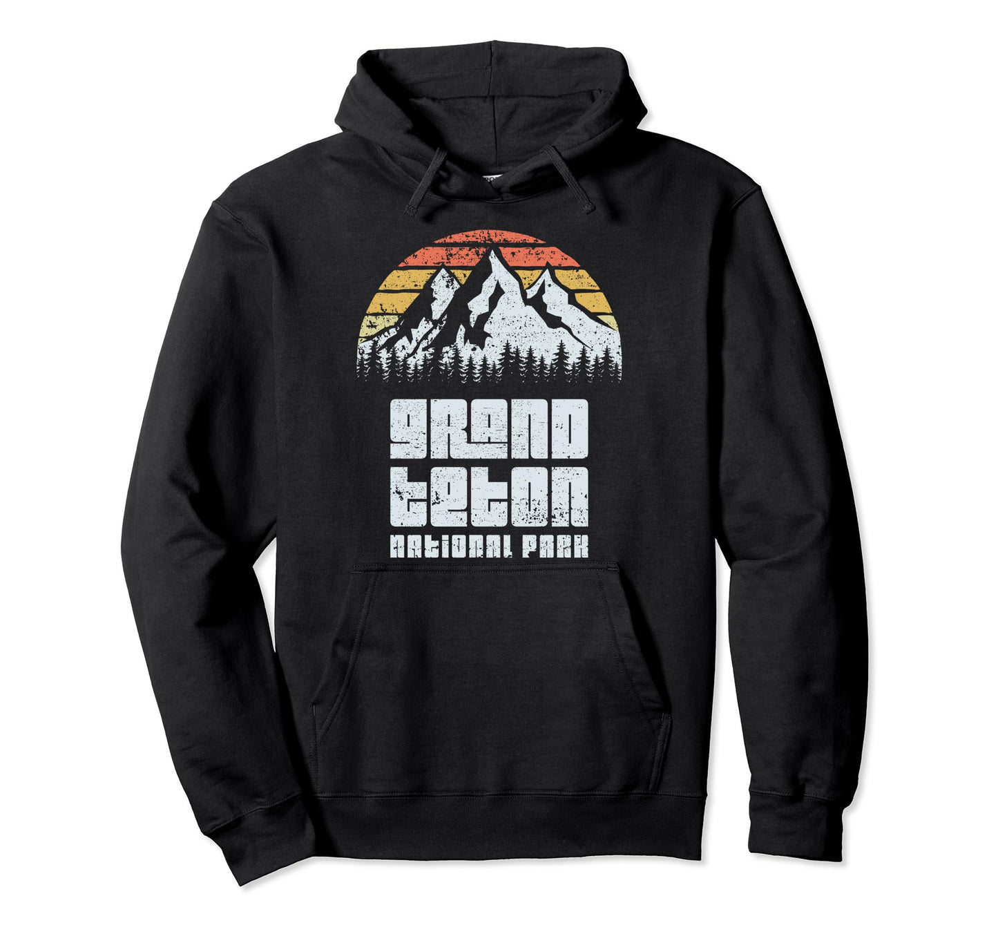 Grand Teton National Park Camping Hiking Hoodie - Unique Graphic for Adults - T-Shirt, Sweatshirt, Hoodie