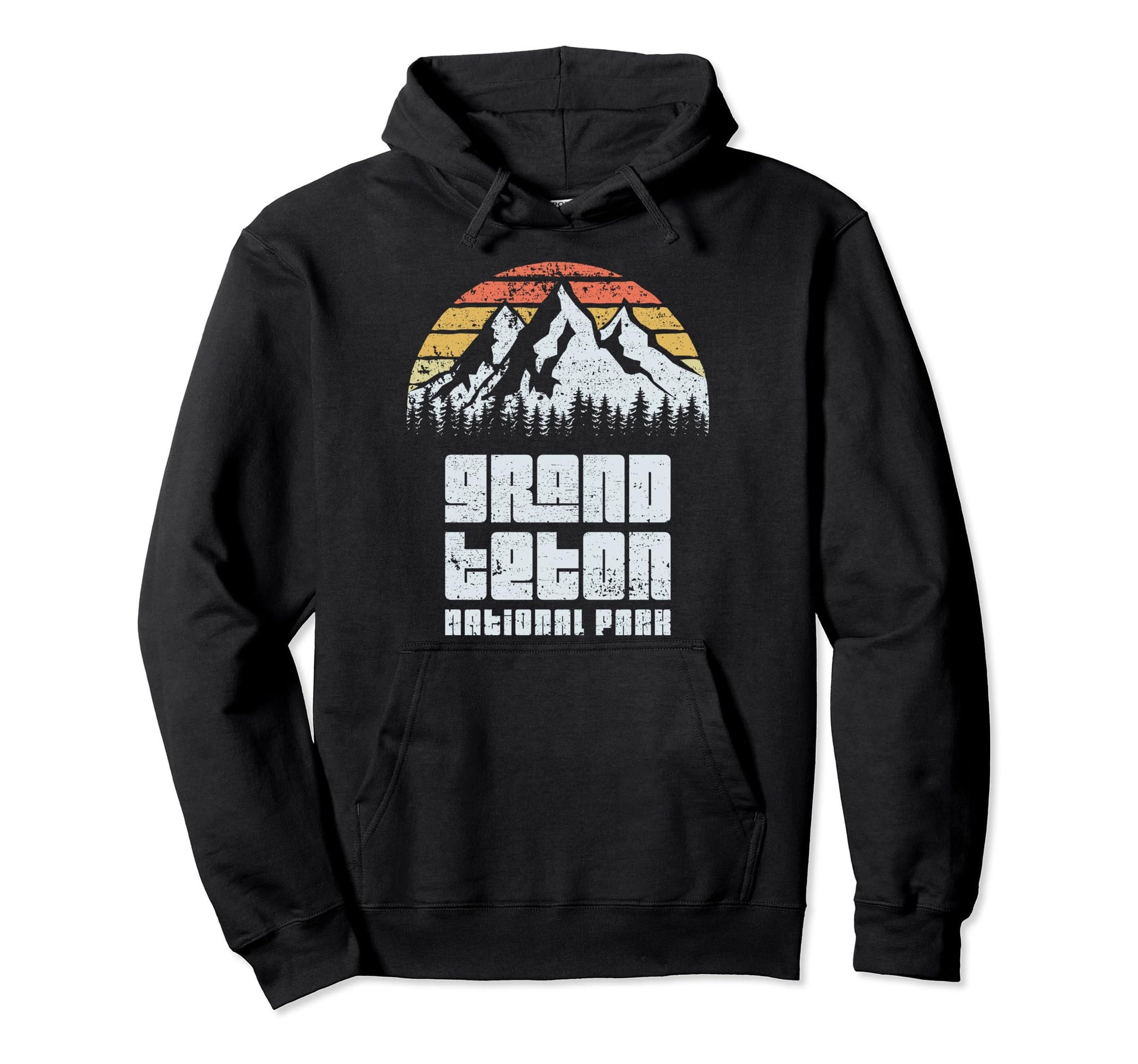 Grand Teton National Park Camping Hiking Hoodie - Unique Graphic for Adults - T-Shirt, Sweatshirt, Hoodie
