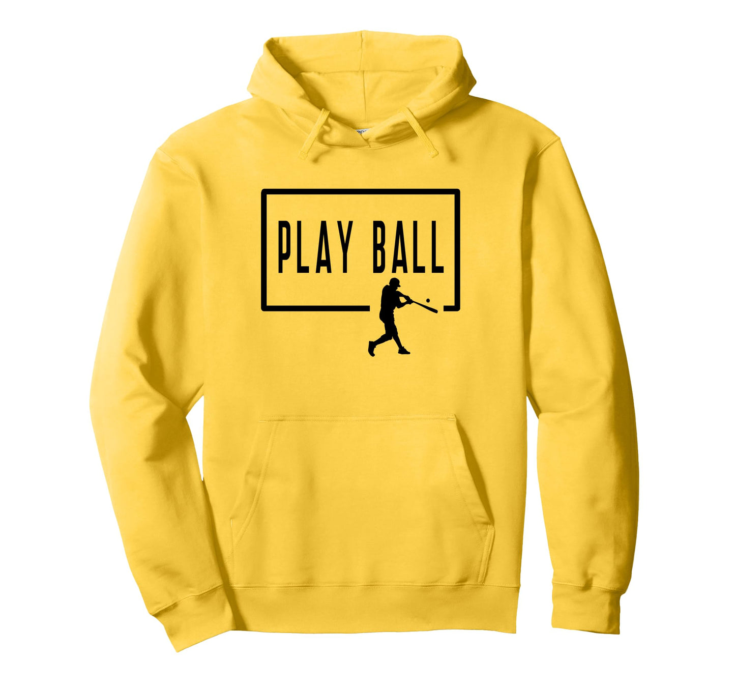 Play Ball Baseball Batter Homerun Funny Game Hoodie - Trendy Graphic Unisex - T-Shirt, Sweatshirt, Hoodie