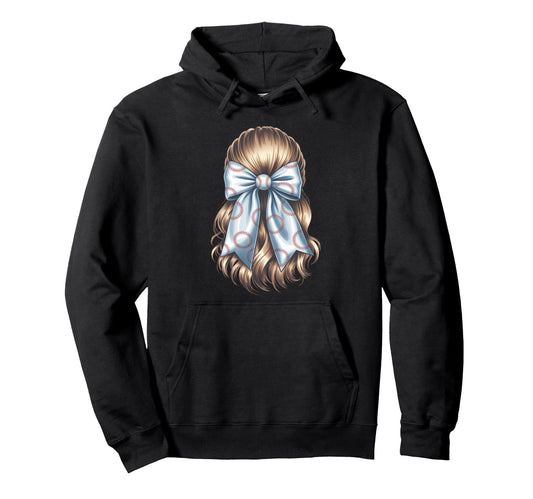 Baseball Coquette Bow Baseball Mom Hoodie - Unique Graphic for Adults - T-Shirt, Sweatshirt, Hoodie
