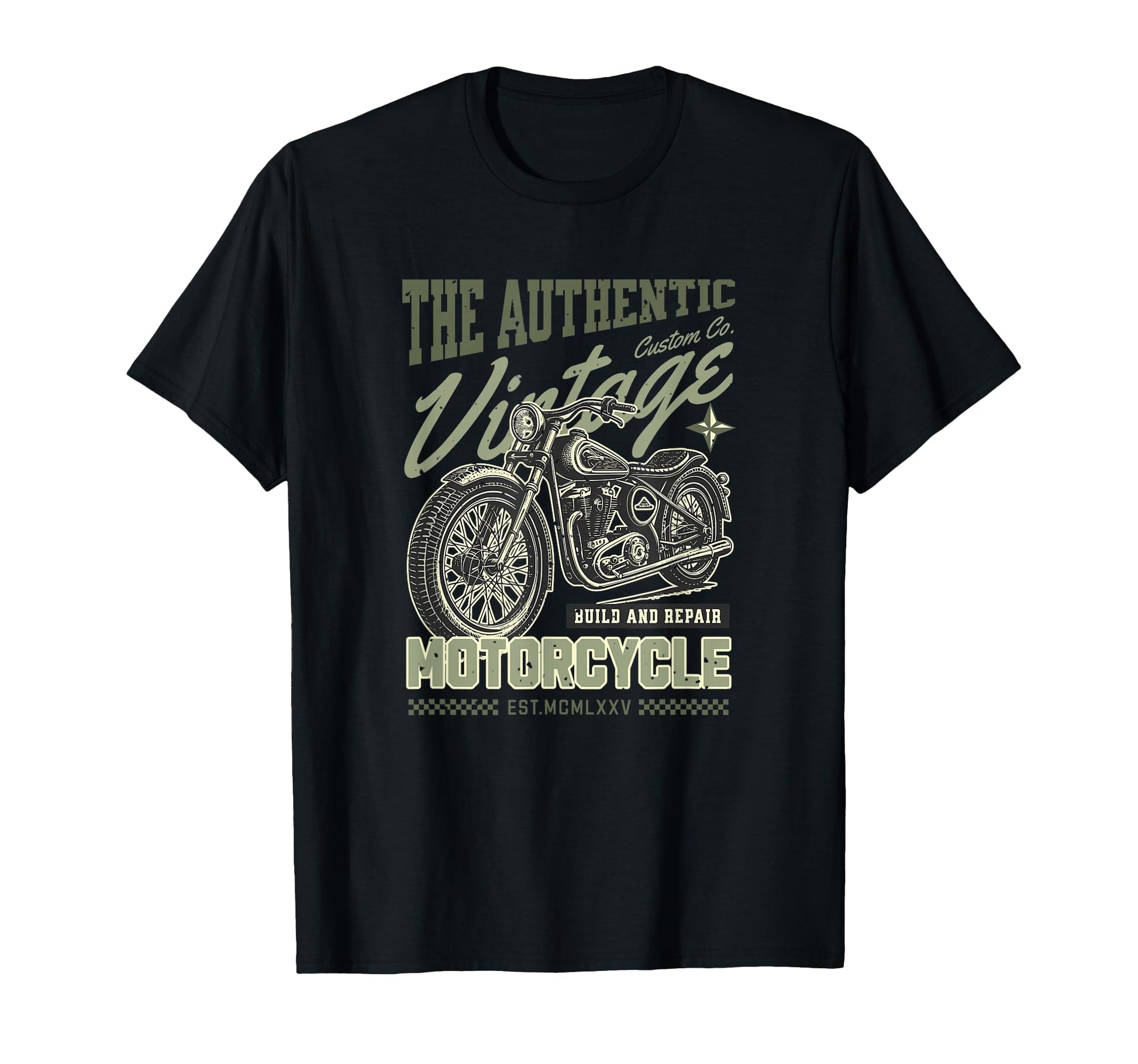 Biker Authentic Motorcycle T-Shirt - Casual Everyday Wear Men Women - T-Shirt, Sweatshirt, Hoodie