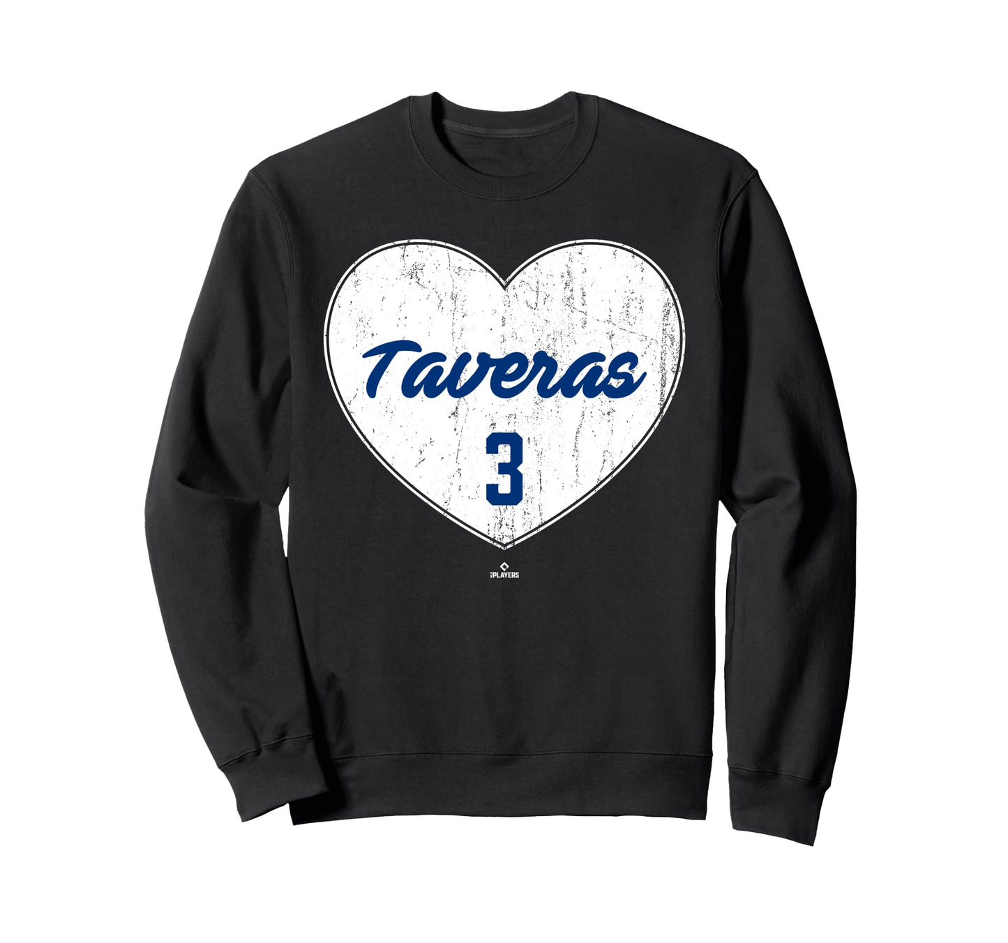 Distressed Heart Leody Taveras Texas Sweatshirt - Minimalist Print Unisex - T-Shirt, Sweatshirt, Hoodie