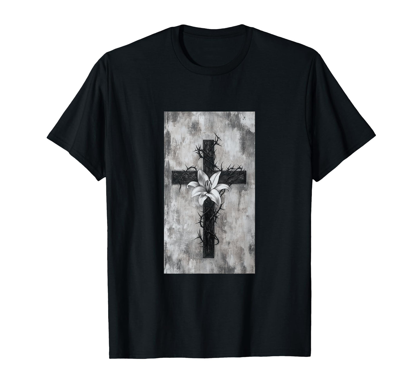 Gothic Cross Grunge Aesthetic Y2K Goth T-Shirt - Graphic Print Unisex - T-Shirt, Sweatshirt, Hoodie