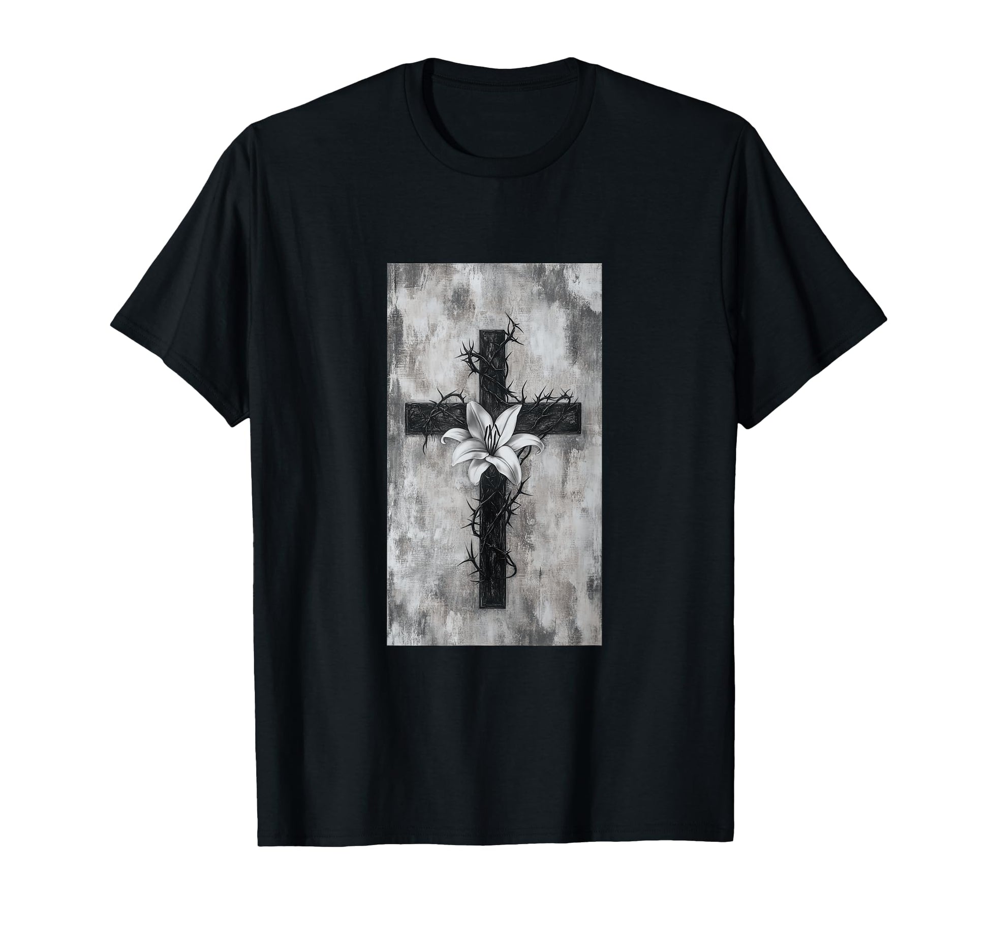 Gothic Cross Grunge Aesthetic Y2K Goth T-Shirt - Graphic Print Unisex - T-Shirt, Sweatshirt, Hoodie