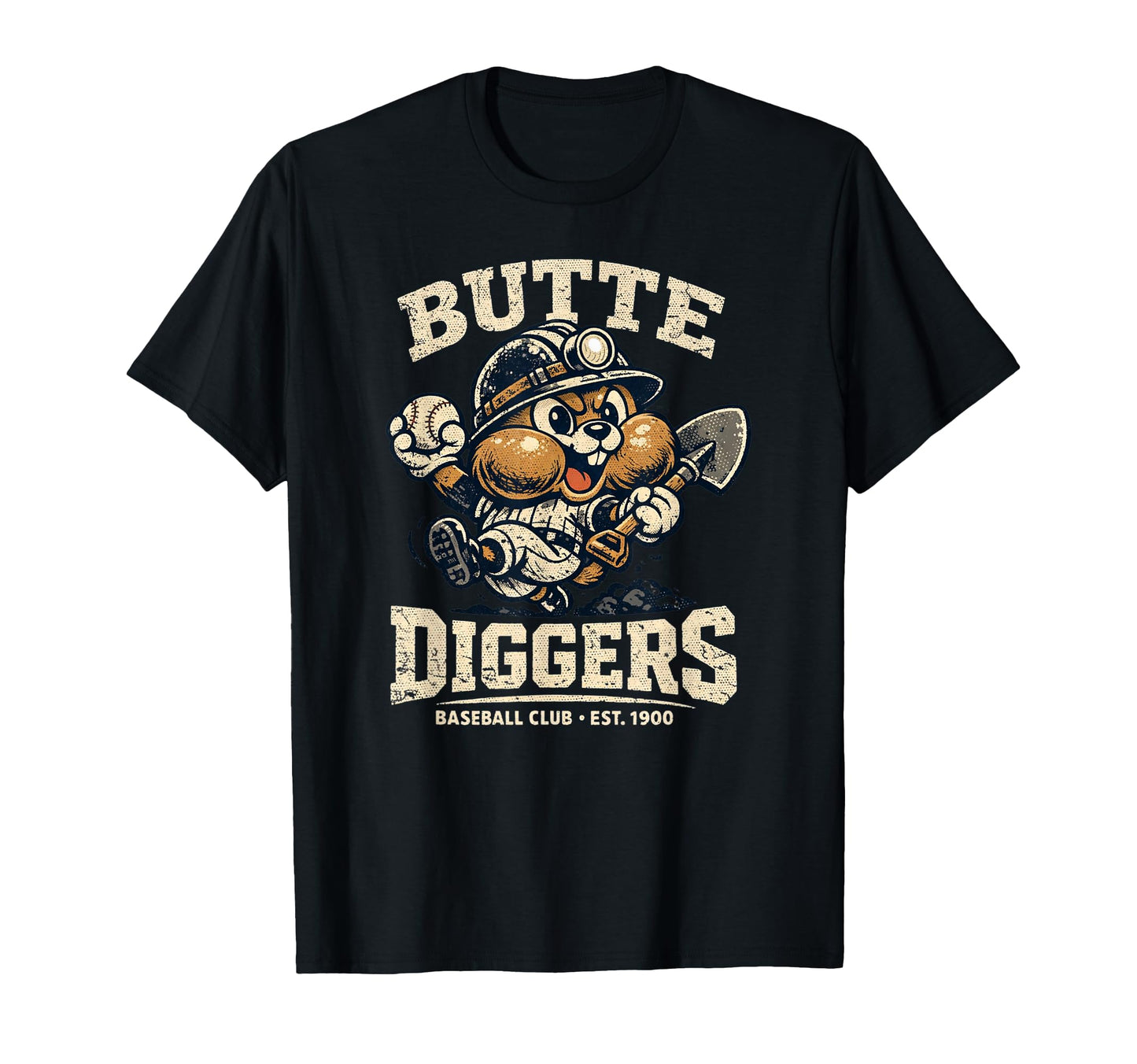 Baseball Funny Butte Diggers Baseball T-Shirt - Trendy Graphic for Adults - T-Shirt, Sweatshirt, Hoodie
