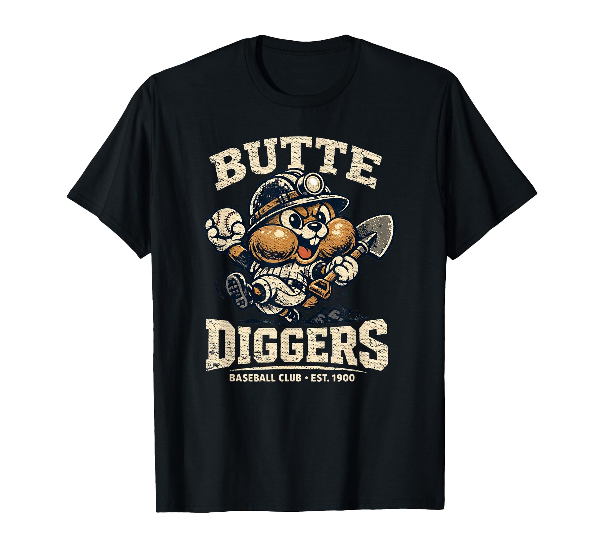 Baseball Funny Butte Diggers Baseball T-Shirt - Trendy Graphic for Adults - T-Shirt, Sweatshirt, Hoodie