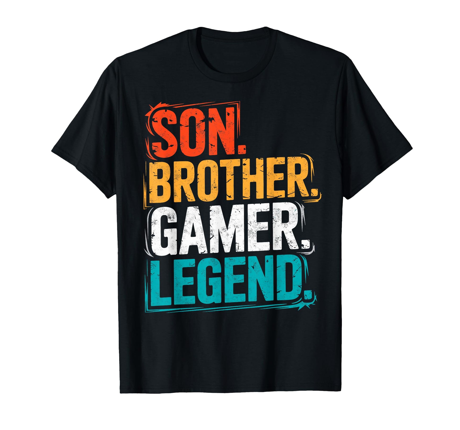 Son Brother Gamer Legend Video Game T-Shirt - Minimalist Print for Adults - T-Shirt, Sweatshirt, Hoodie