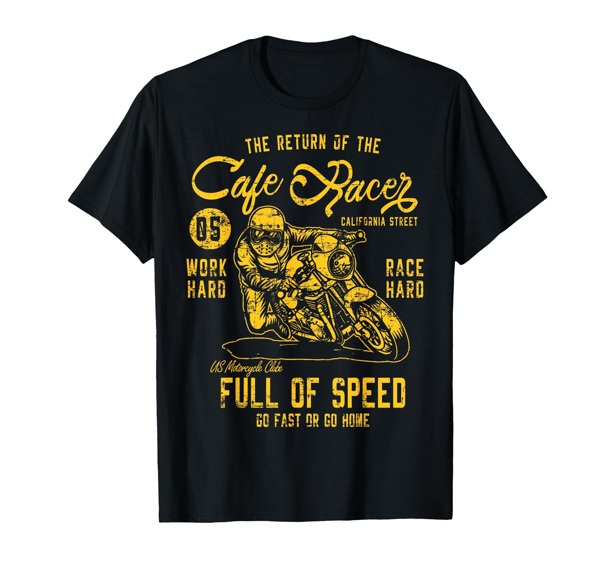 Cafe Racer Motorcycle Bikers T-Shirt - Casual Everyday Wear for Adults - T-Shirt, Sweatshirt, Hoodie