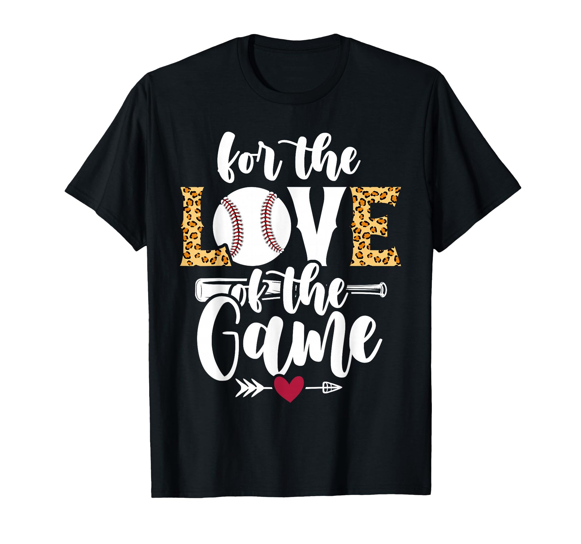 Baseball Mom Leopard Love Game T-Shirt - Minimalist Print for Adults - T-Shirt, Sweatshirt, Hoodie