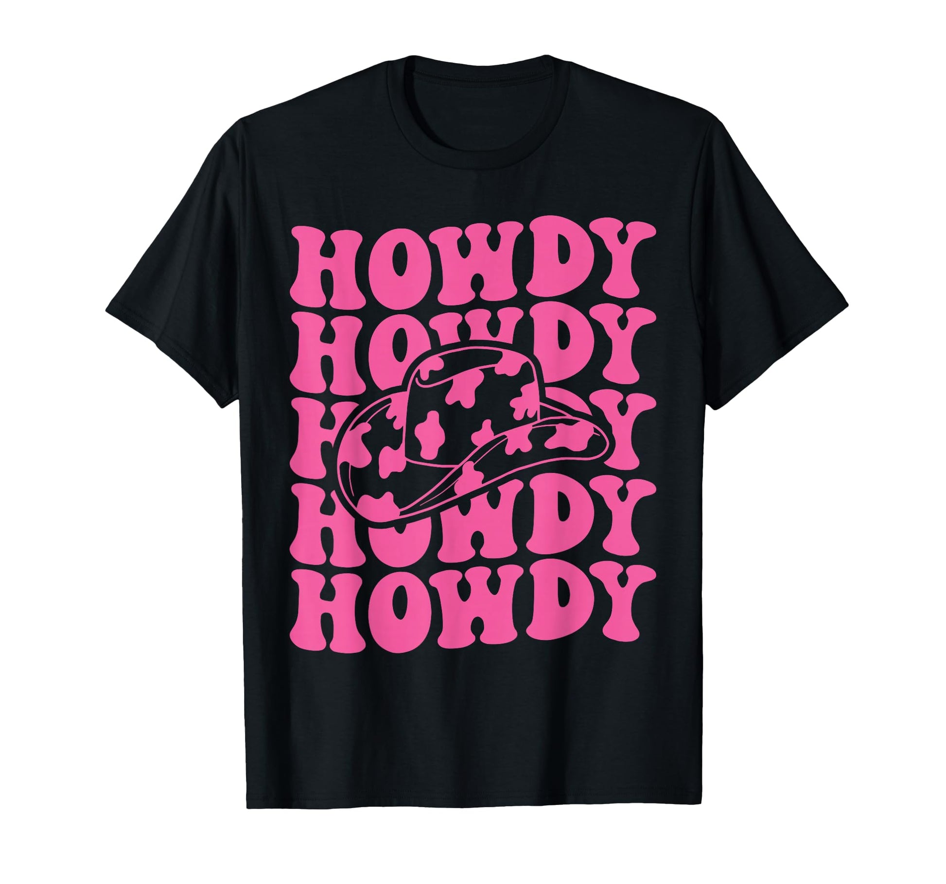 Rodeo White Howdy Western Cowboy Hat T-Shirt - Unique Graphic Unisex - T-Shirt, Sweatshirt, Hoodie