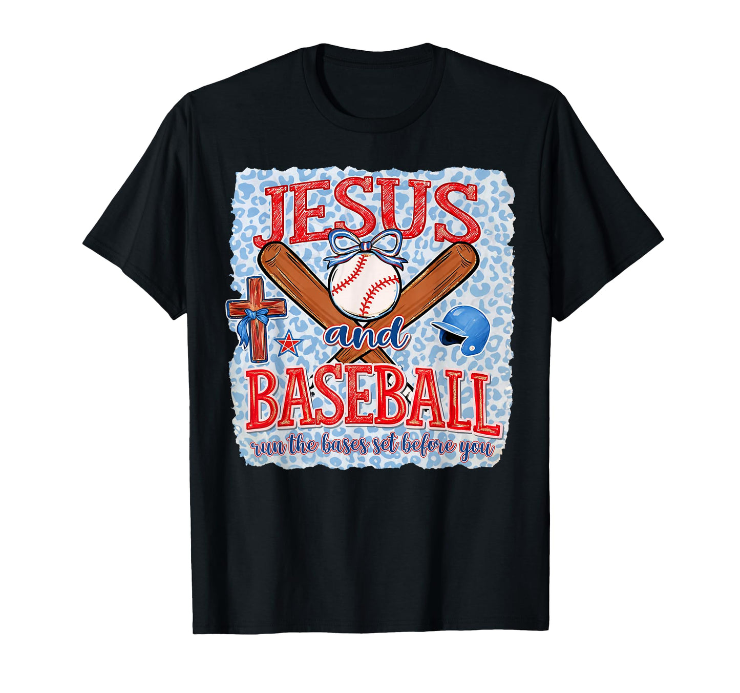 Jesus And Baseball Coquette T-Shirt - Minimalist Print for Adults - T-Shirt, Sweatshirt, Hoodie