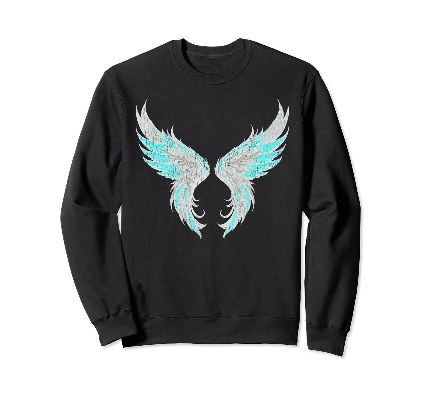 Gothic Angel Wings Fairy Grunge Y2K Sweatshirt - Graphic Print for Adults - T-Shirt, Sweatshirt, Hoodie