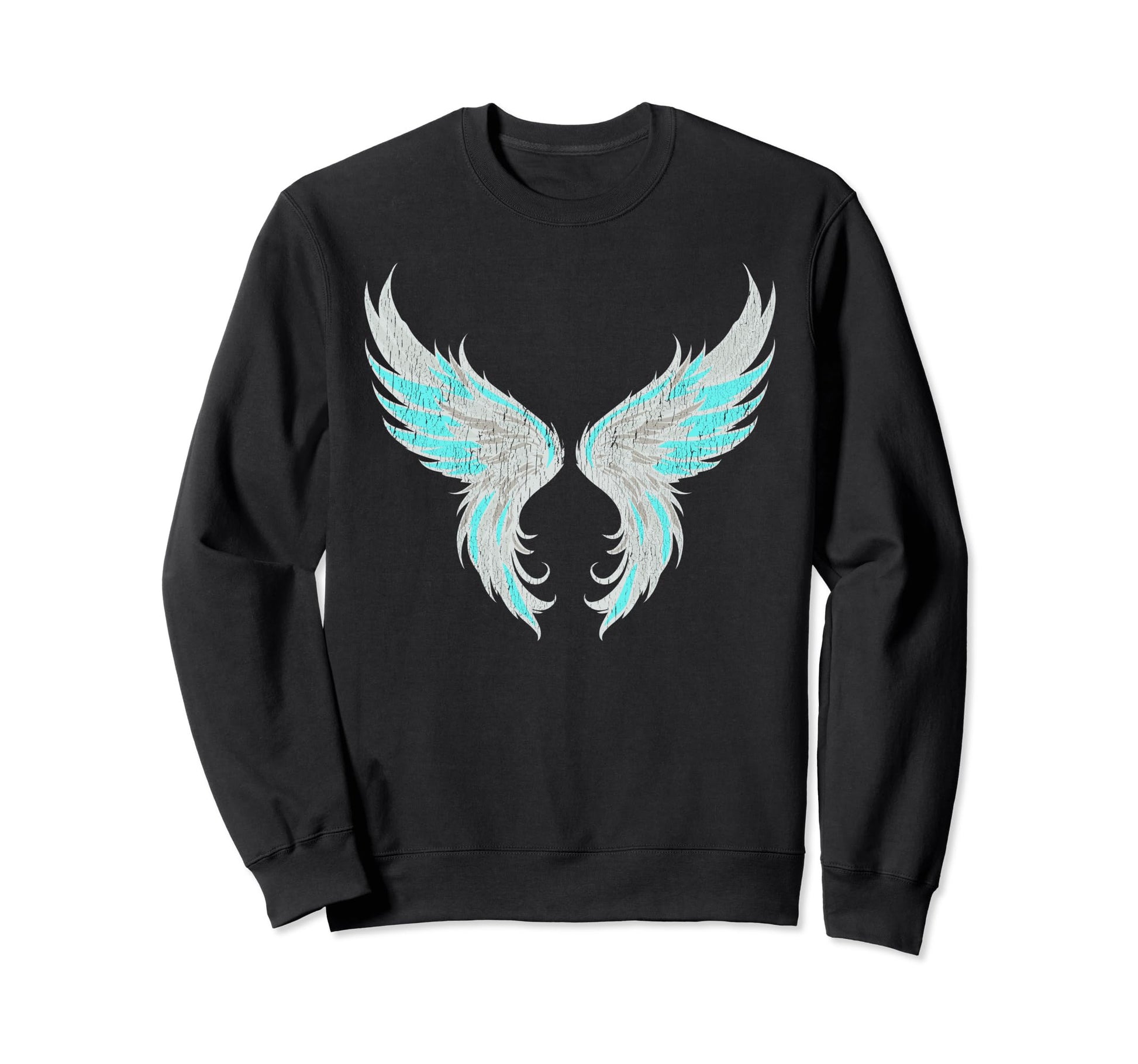 Gothic Angel Wings Fairy Grunge Y2K Sweatshirt - Graphic Print for Adults - T-Shirt, Sweatshirt, Hoodie