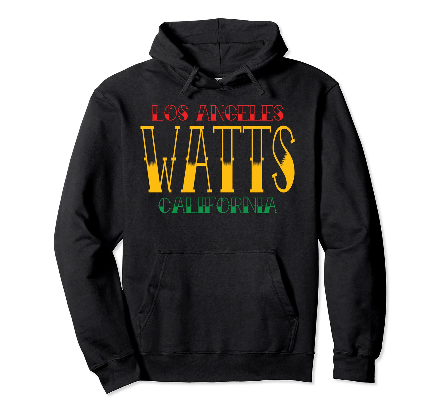 Los Angeles Watts California Tattoo Hoodie - Trendy Graphic Unisex - T-Shirt, Sweatshirt, Hoodie