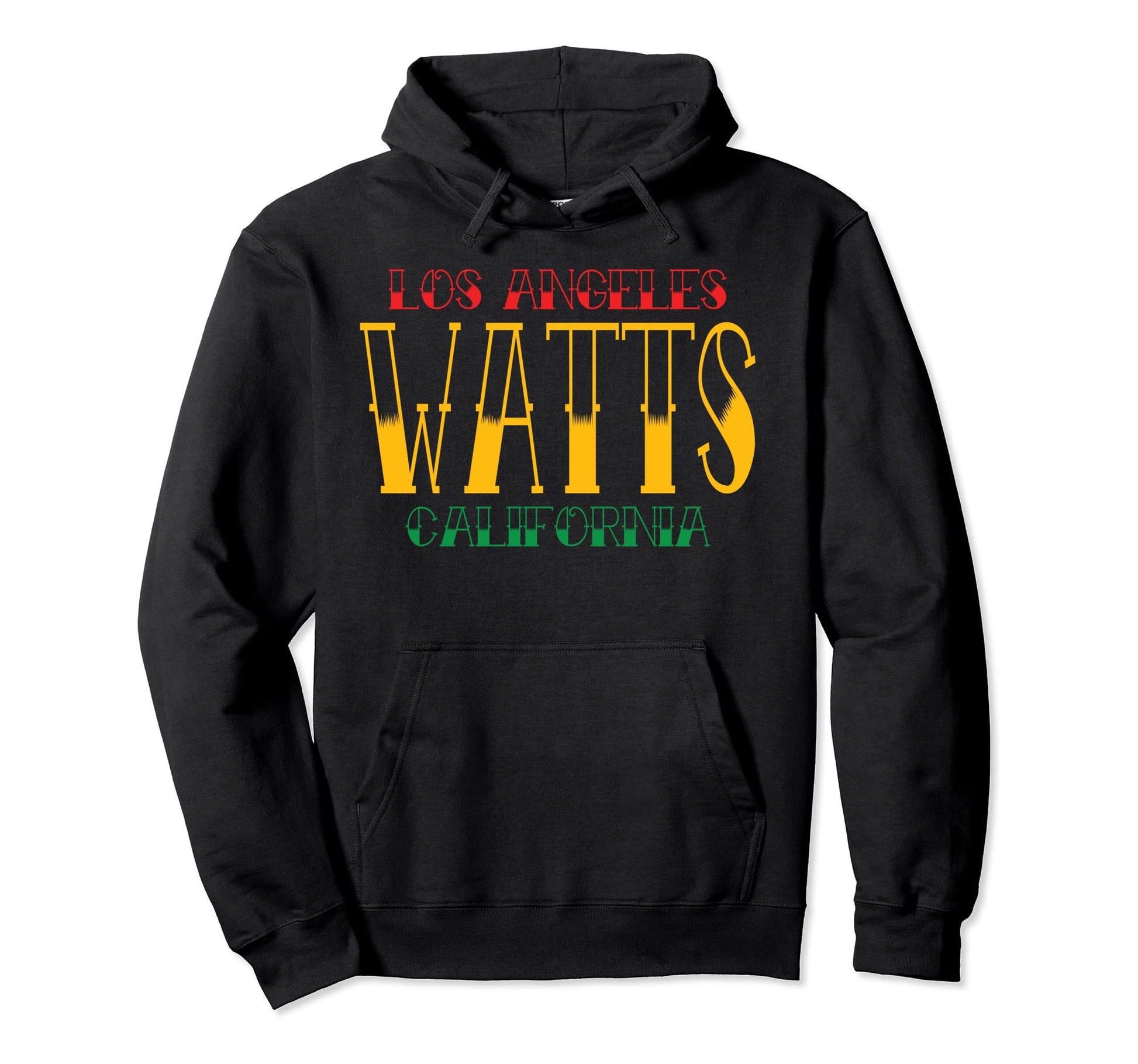 Los Angeles Watts California Tattoo Hoodie - Trendy Graphic Unisex - T-Shirt, Sweatshirt, Hoodie