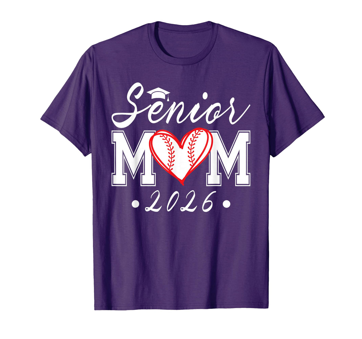 Senior Mom 2026 Class 2026 Baseball T-Shirt - Unique Graphic for Adults - T-Shirt, Sweatshirt, Hoodie