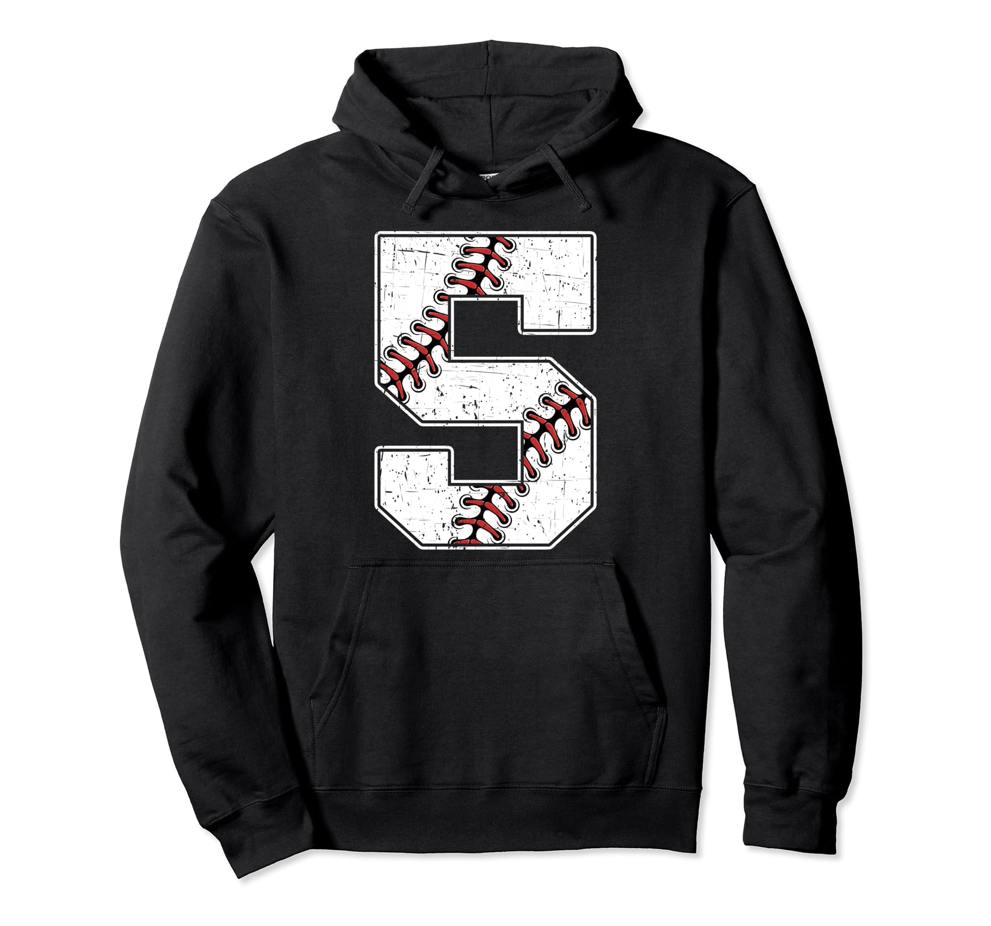 Five 5 Year Old Birthday Baseball Hoodie - Casual Everyday Wear Unisex - T-Shirt, Sweatshirt, Hoodie