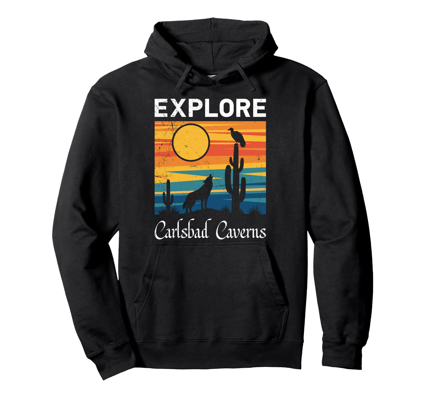 New Mexico Explore Carlsbad Caverns Hoodie - Minimalist Print for Adults - T-Shirt, Sweatshirt, Hoodie
