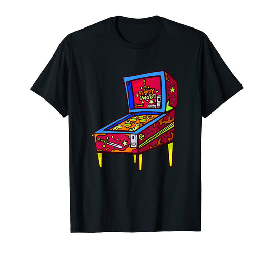 Arcade Game Machine Flipper 80S 90S Game T-Shirt - Minimalist Print Unisex - T-Shirt, Sweatshirt, Hoodie