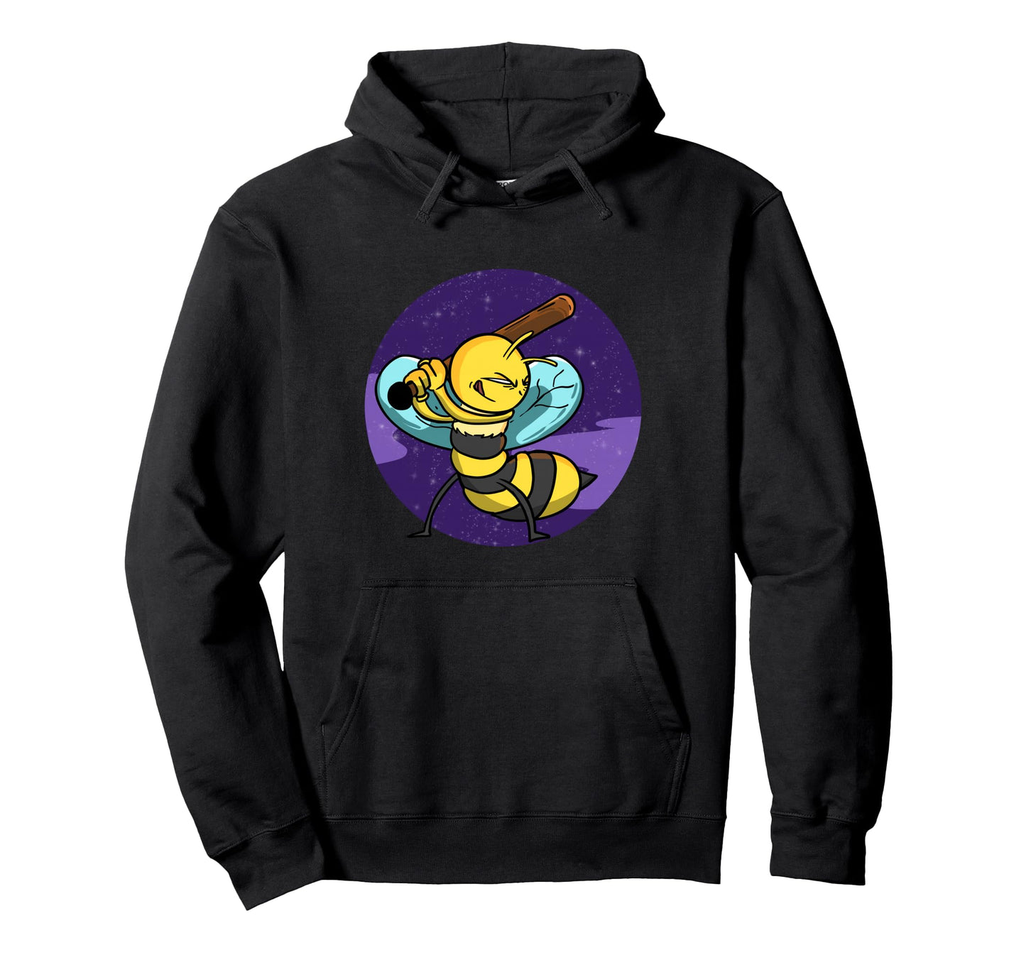 Bee Baseball Space Galaxy Sport Insect Hoodie - Graphic Print Men Women - T-Shirt, Sweatshirt, Hoodie
