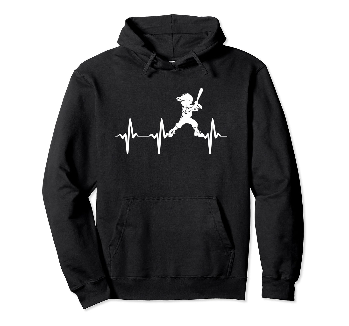Baseball Heartbeat Baseball Players Hoodie - Streetwear Style Men Women - T-Shirt, Sweatshirt, Hoodie