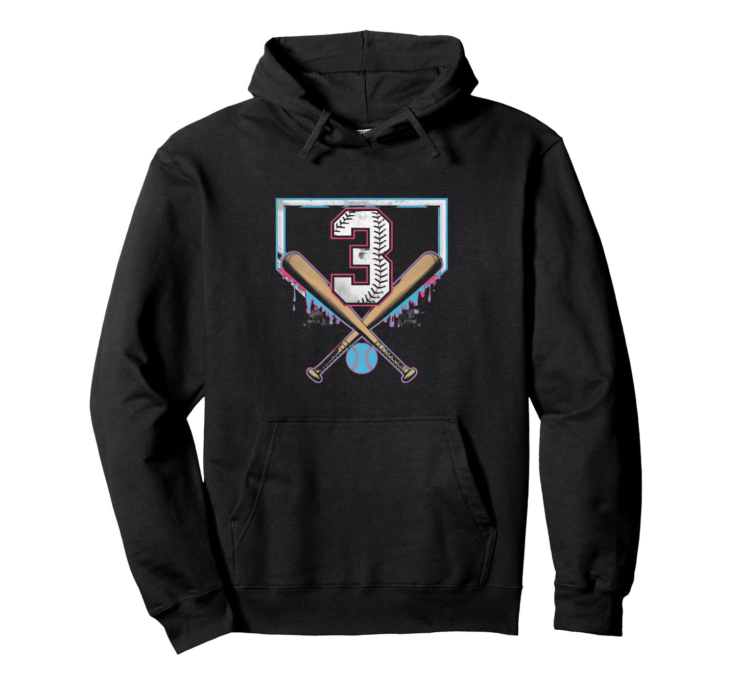 3Th Birthday Baseball Home Ice Cream Hoodie - Minimalist Print Unisex - T-Shirt, Sweatshirt, Hoodie