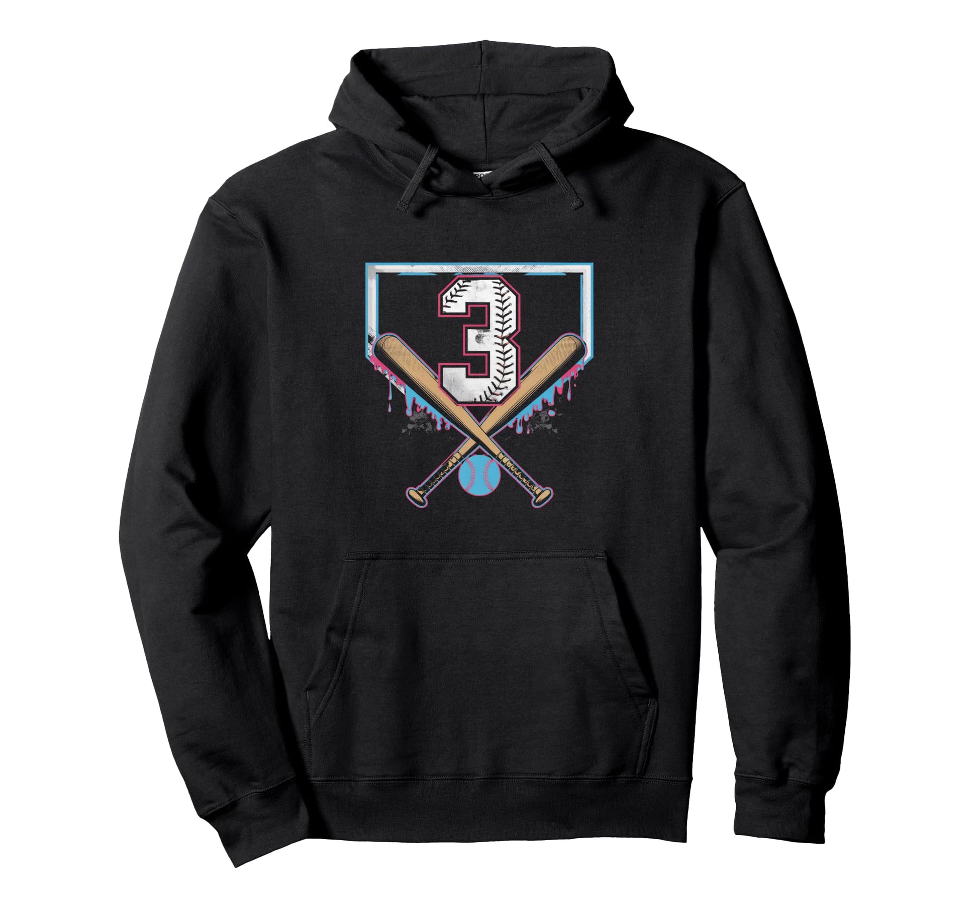 3Th Birthday Baseball Home Ice Cream Hoodie - Minimalist Print Unisex - T-Shirt, Sweatshirt, Hoodie