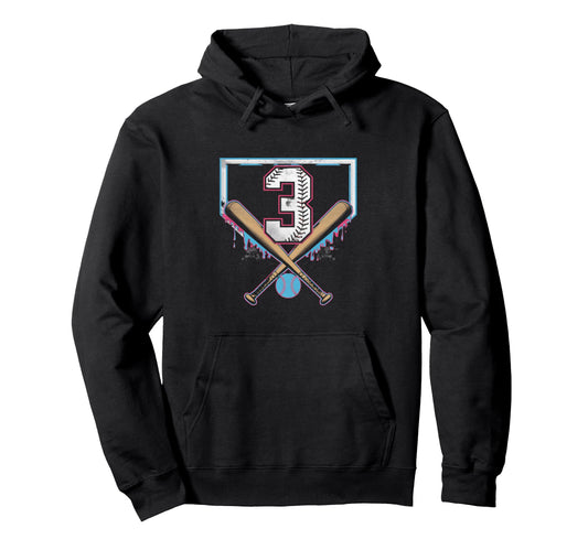 3Th Birthday Baseball Home Ice Cream Hoodie - Minimalist Print Unisex - T-Shirt, Sweatshirt, Hoodie