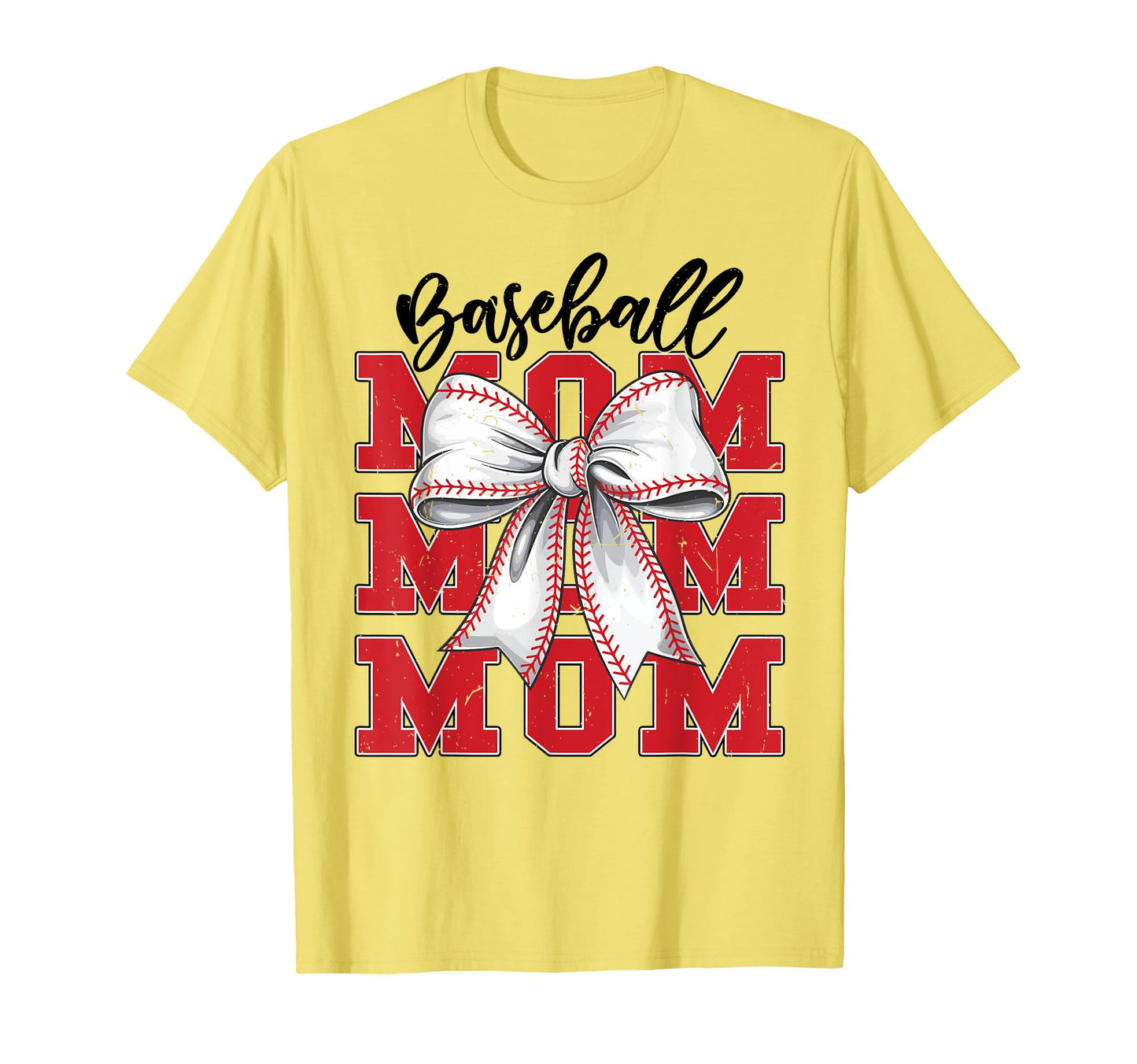 Baseball Mom Coquette Bow Game T-Shirt - Casual Everyday Wear for Adults - T-Shirt, Sweatshirt, Hoodie
