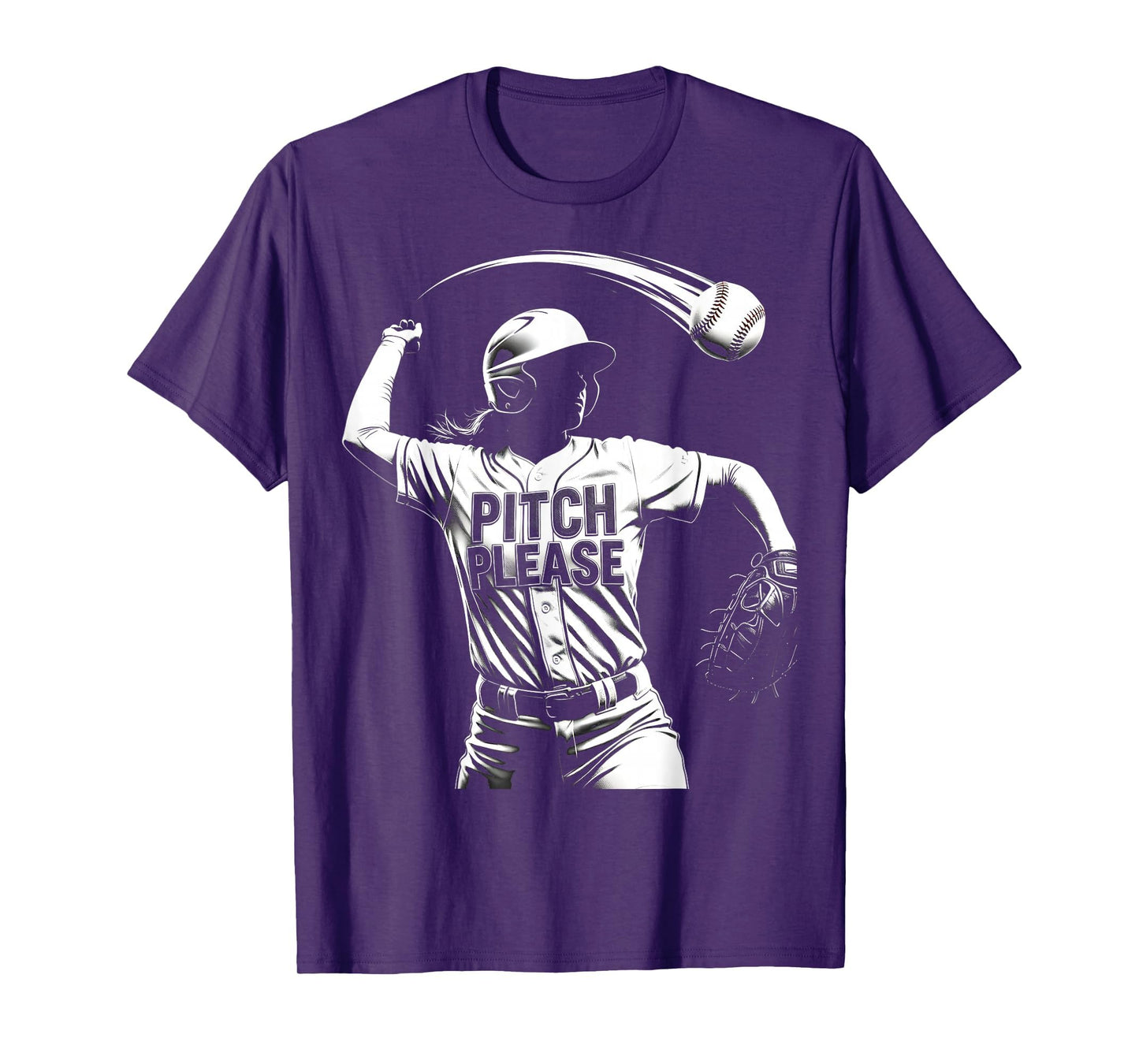 Pitch Please Softball T-Shirt - Fun Novelty Design for Adults - T-Shirt, Sweatshirt, Hoodie